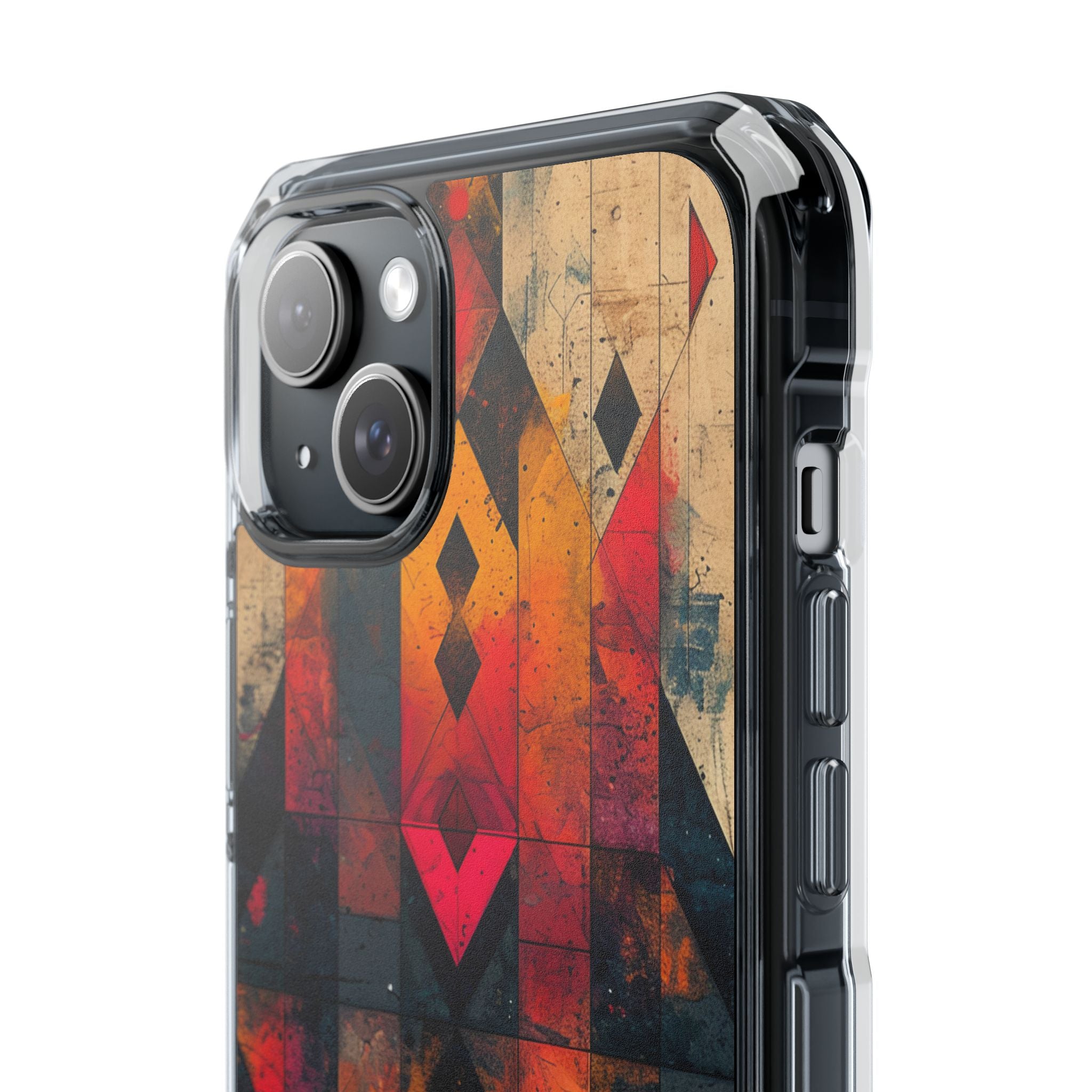 Fiery Symmetry Fusion iPhone 15 - Impact Clear+