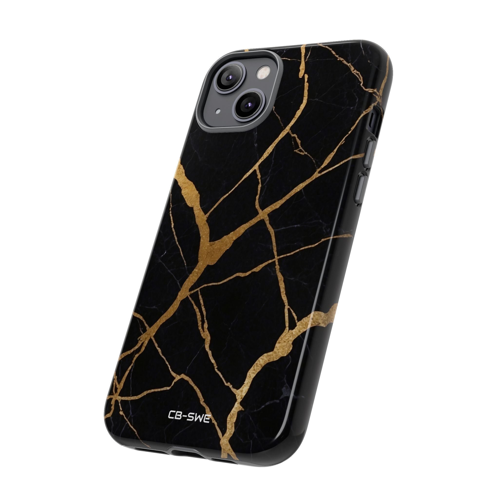 Golden Veins Twist - iPhone Case