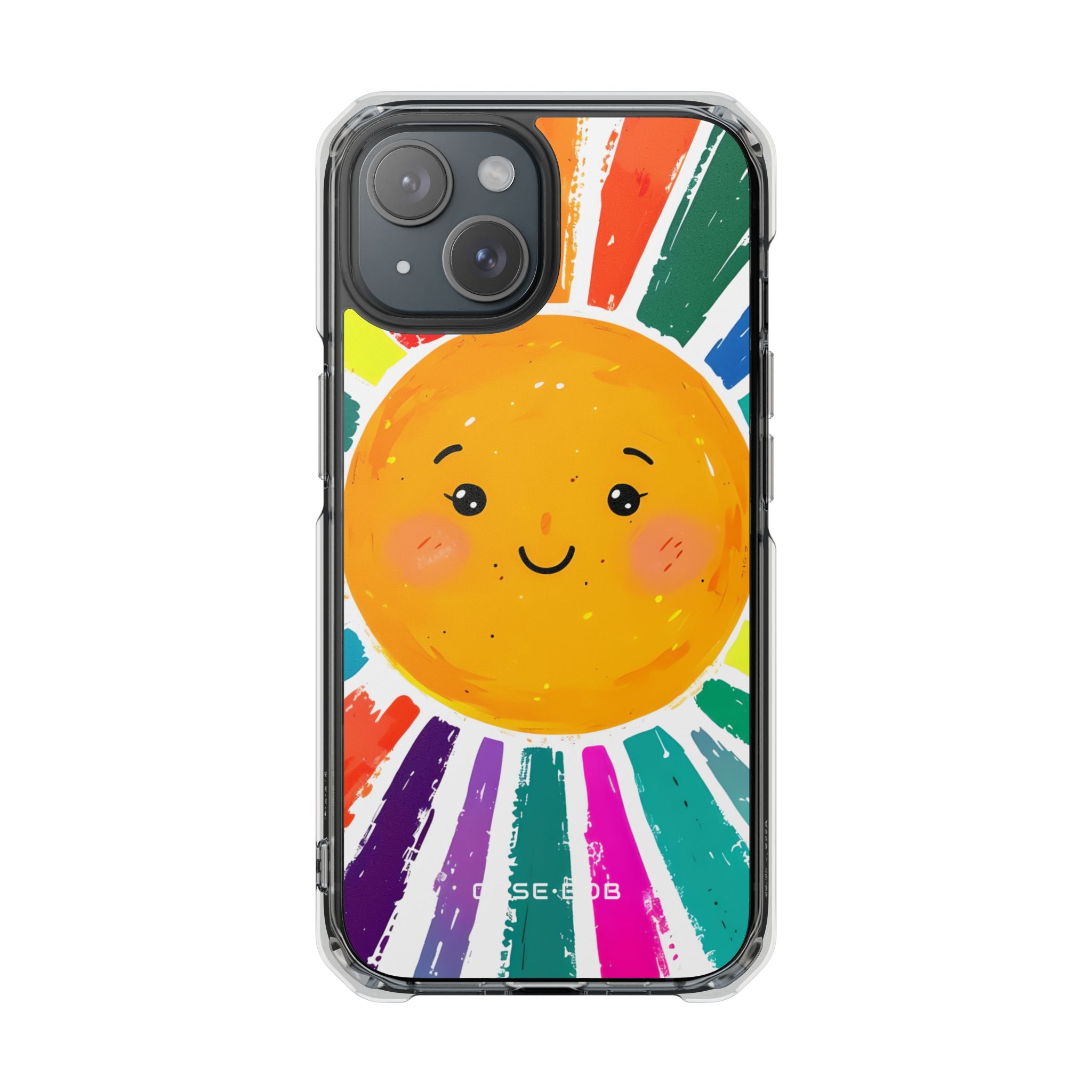 Smiling Sunburst iPhone 15 Case - Impact