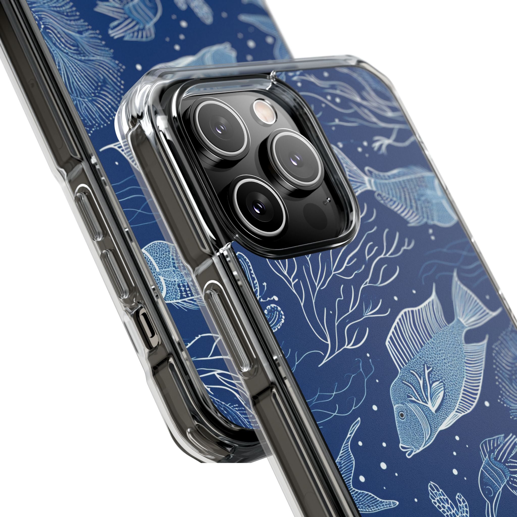 Navy Scale Reef iPhone 14 Pro Max Case - Impact