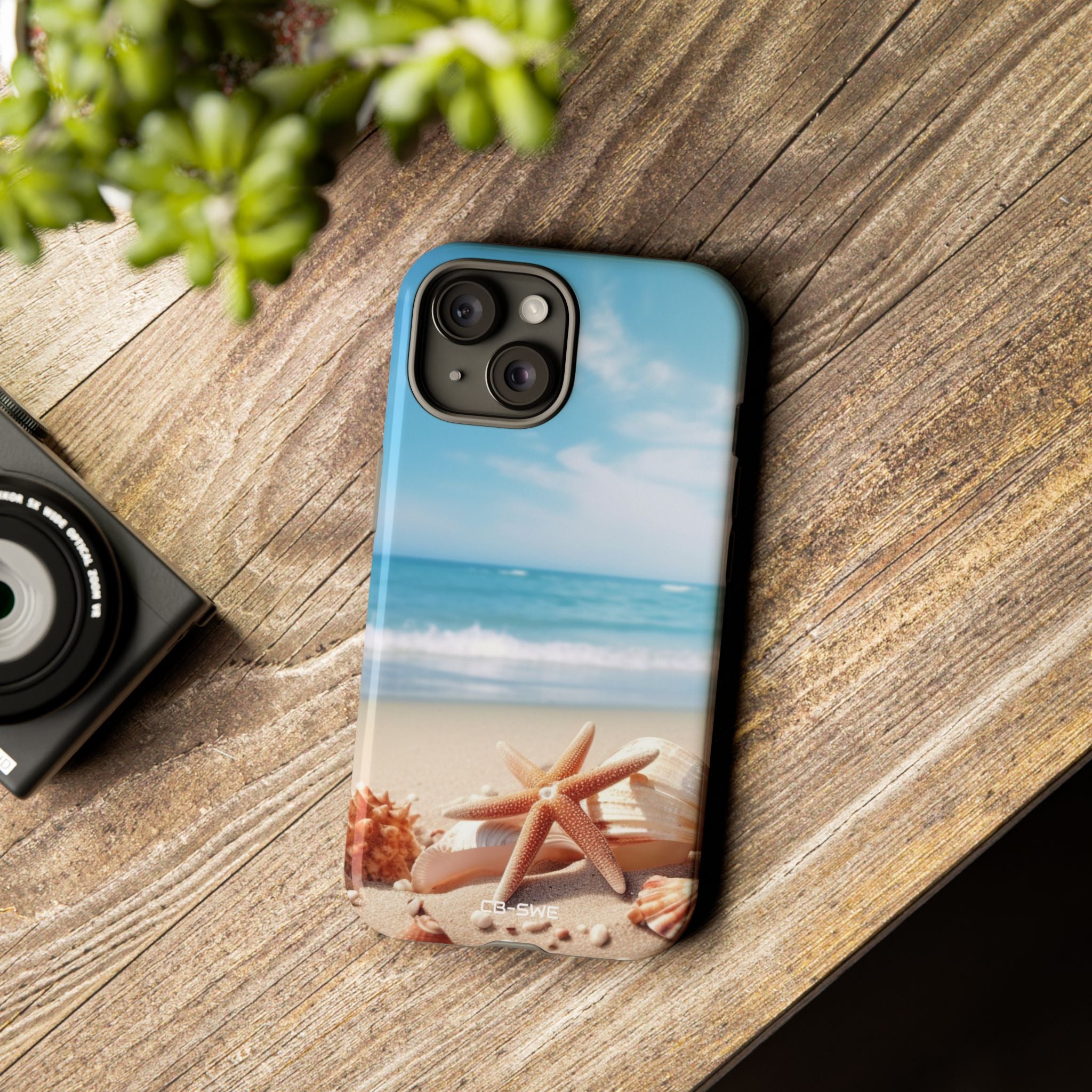 Shells Rest Beneath Waves - iPhone Case