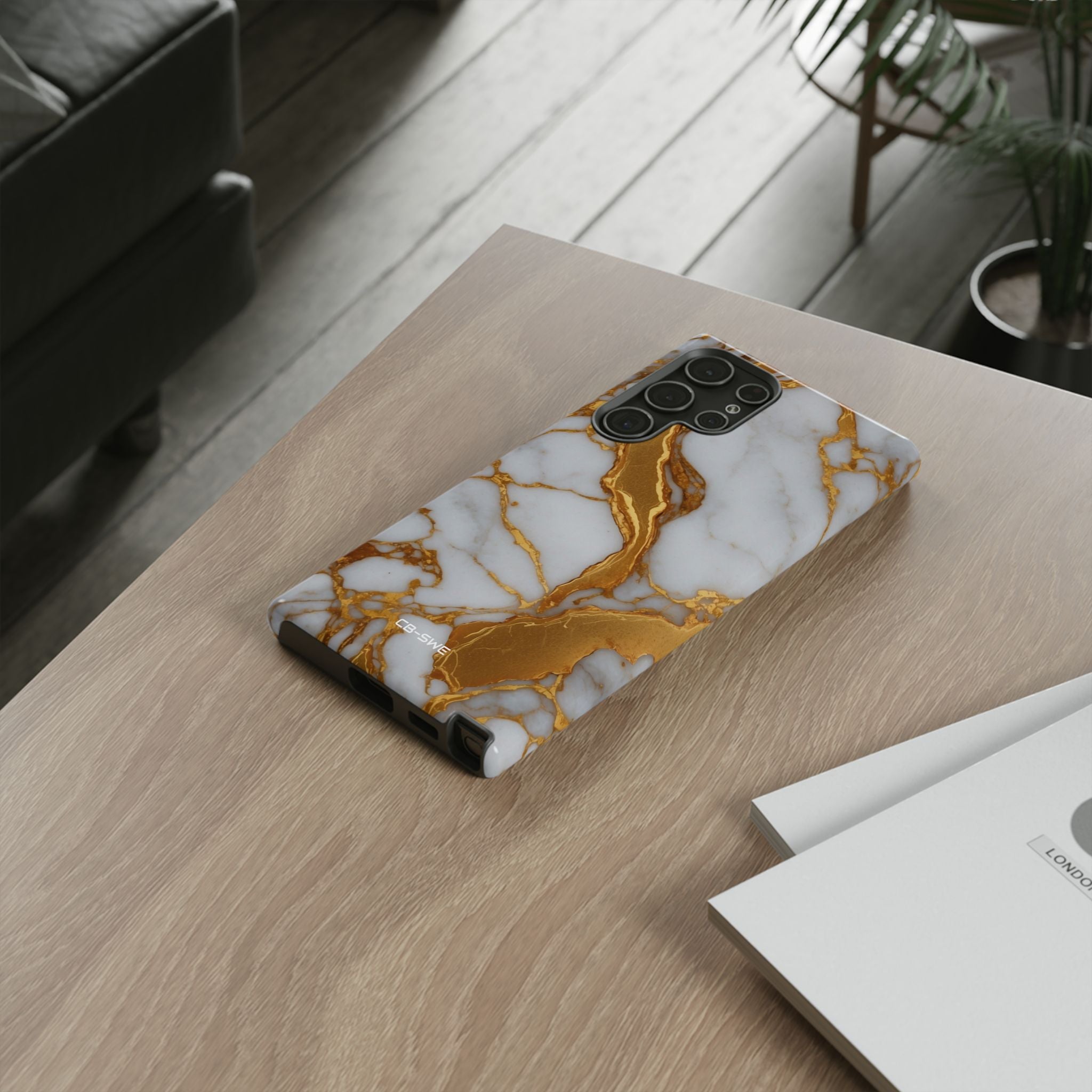 Golden Veins Flow - Samsung Case