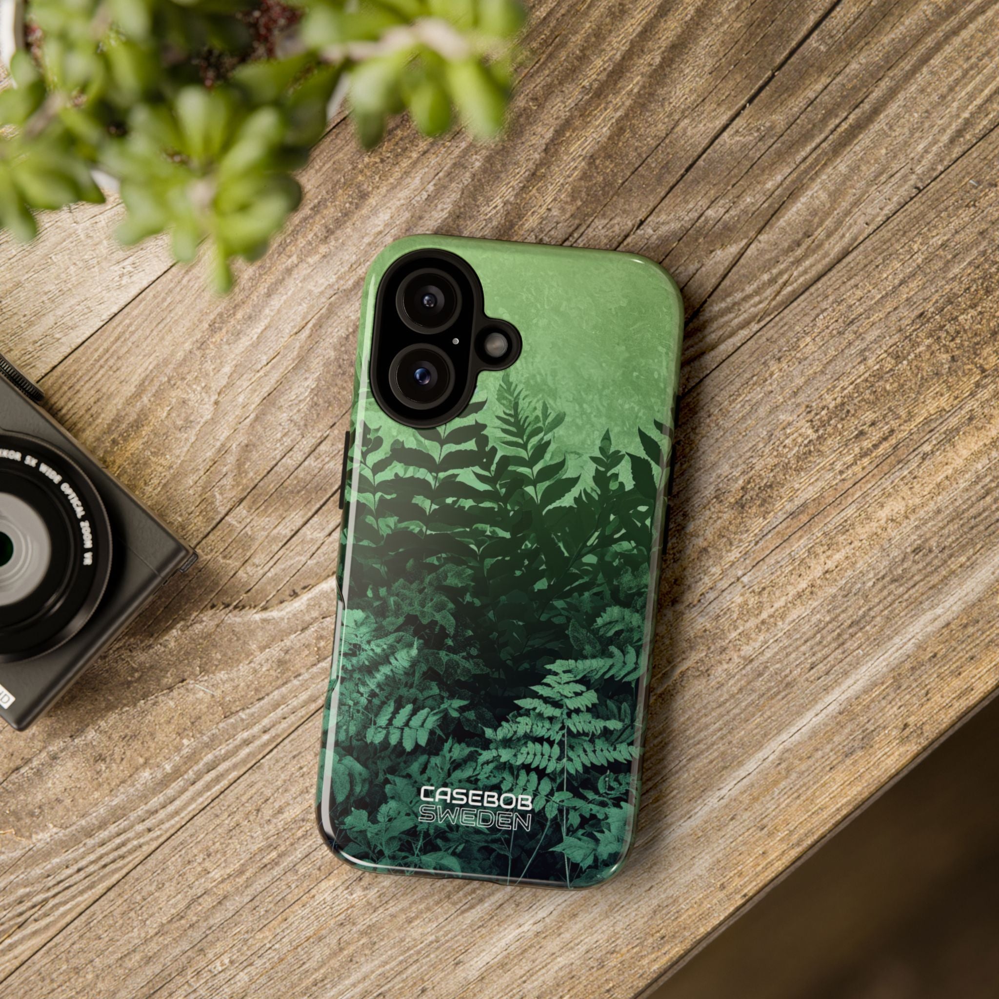 Verdant Fern Silhouettes iPhone 16 - Tough