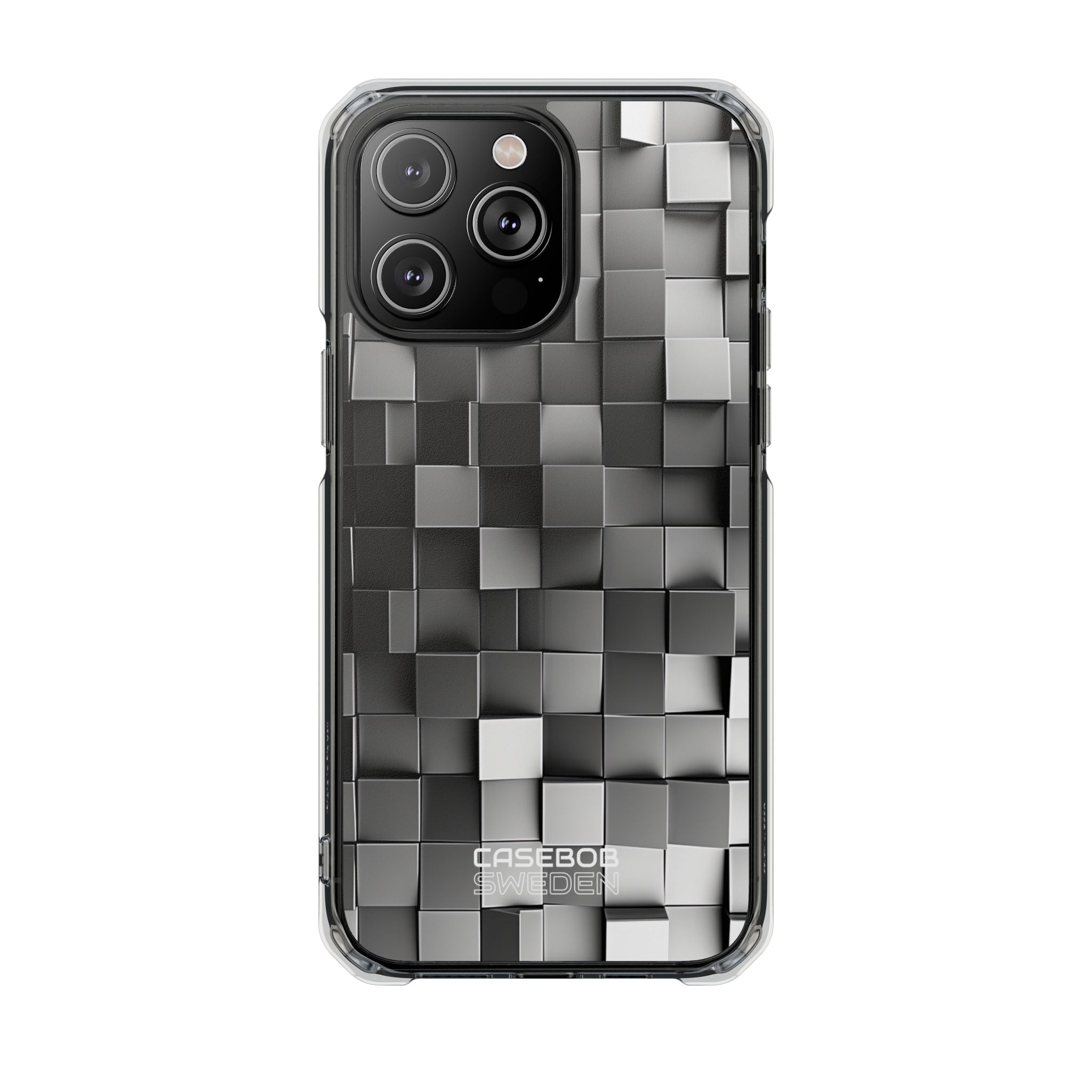 Monochrome Cube Depth iPhone 14 - Impact Clear+