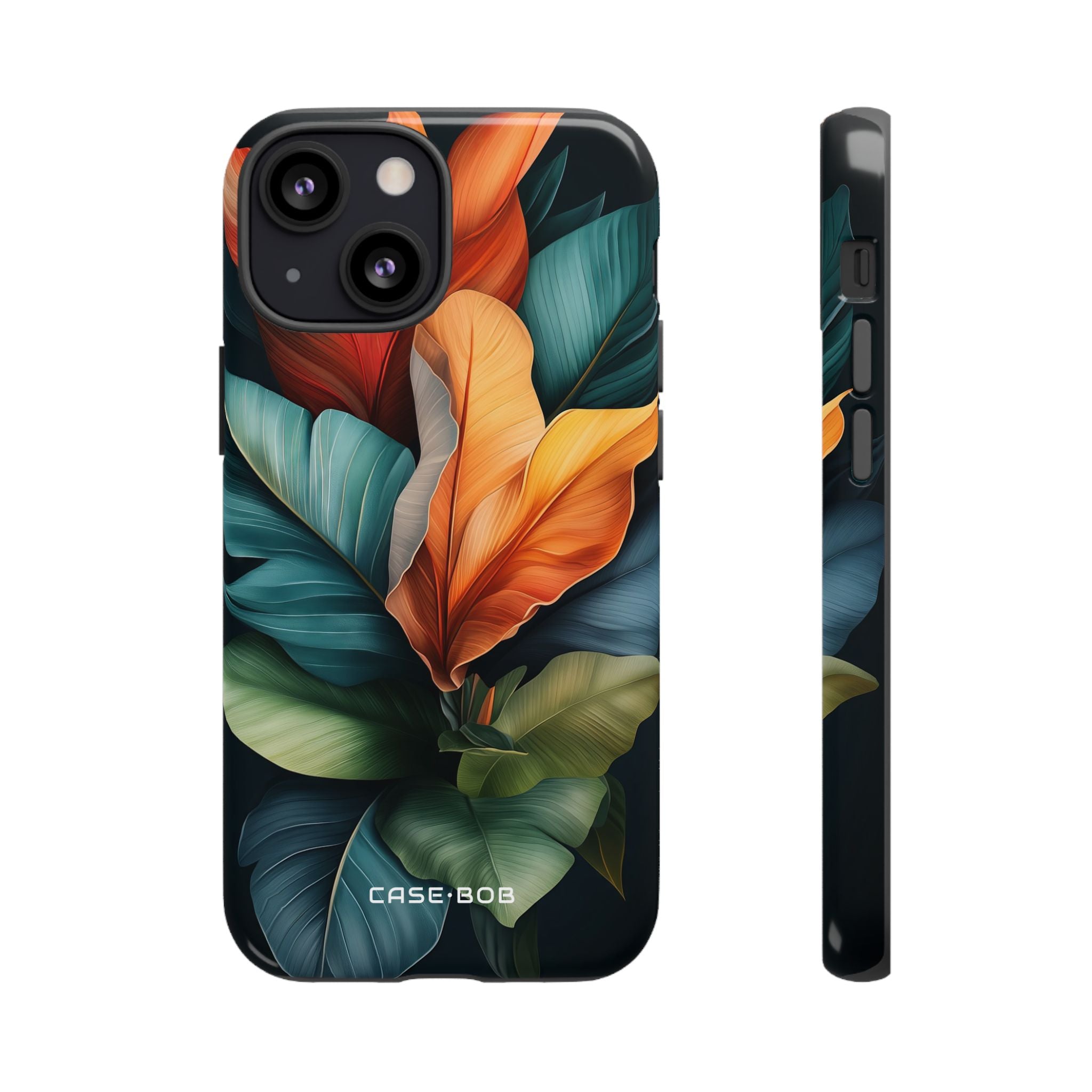 Tropical Leafburst iPhone 13 Mini Case - Tough