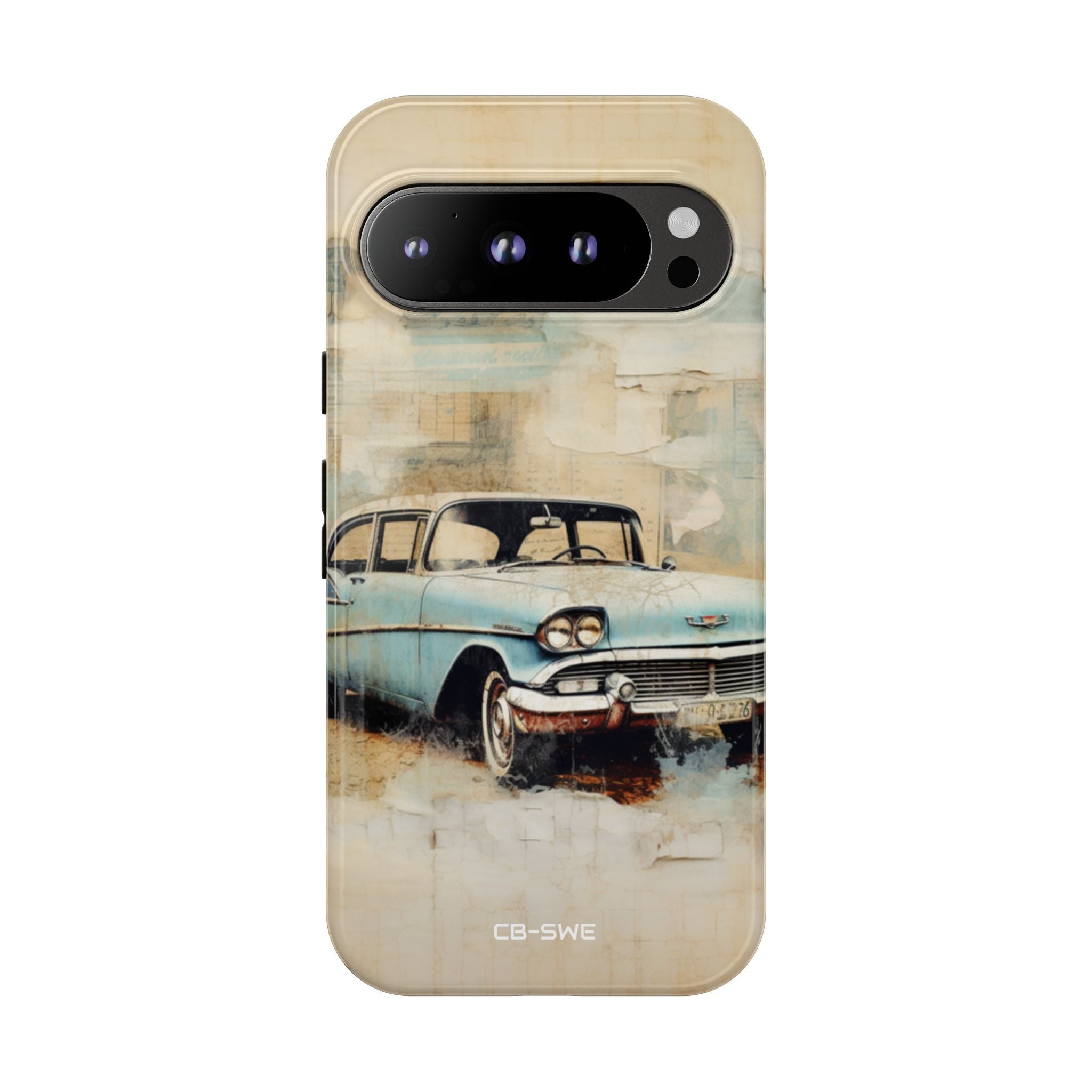 Vintage Car Collage - Google Pixel Case