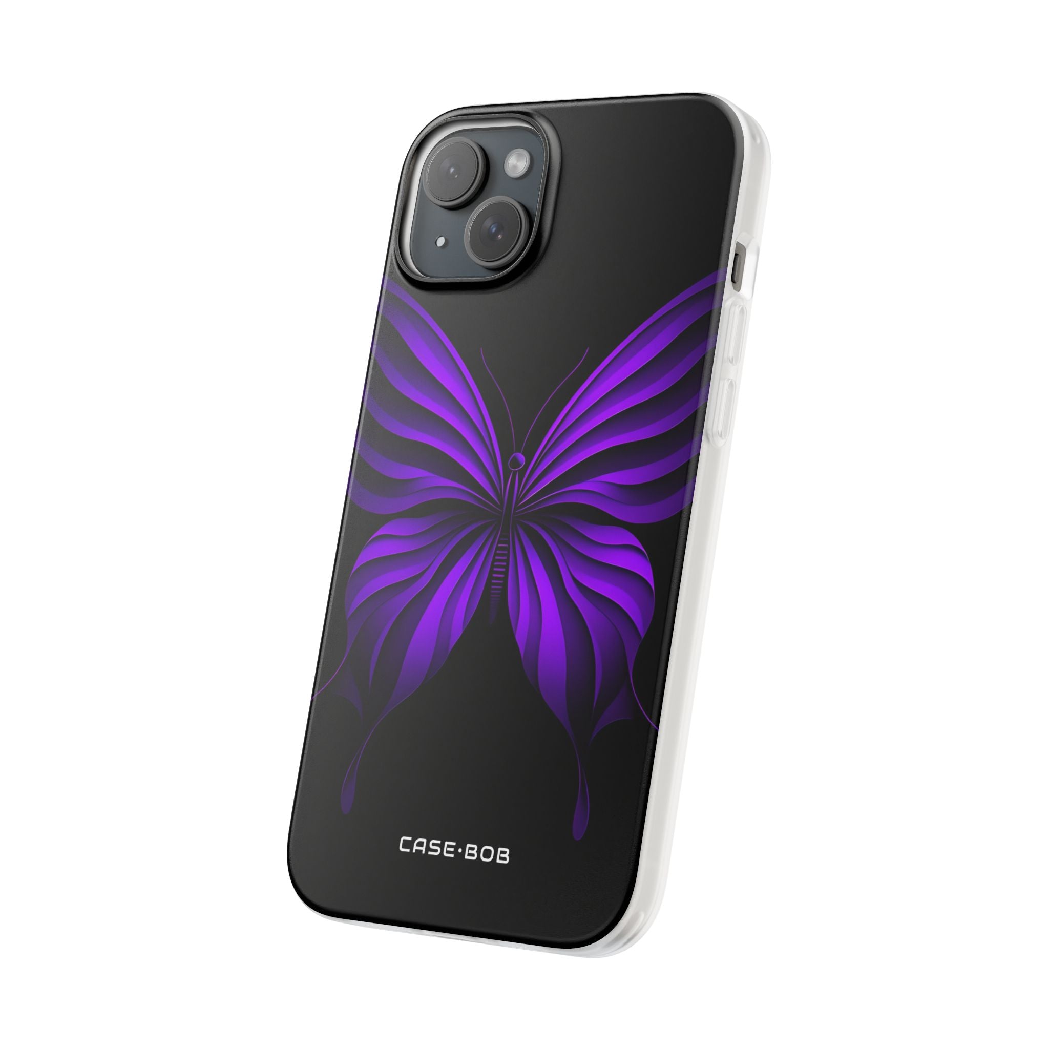 Violet Monarch iPhone 15 Plus Case - Soft