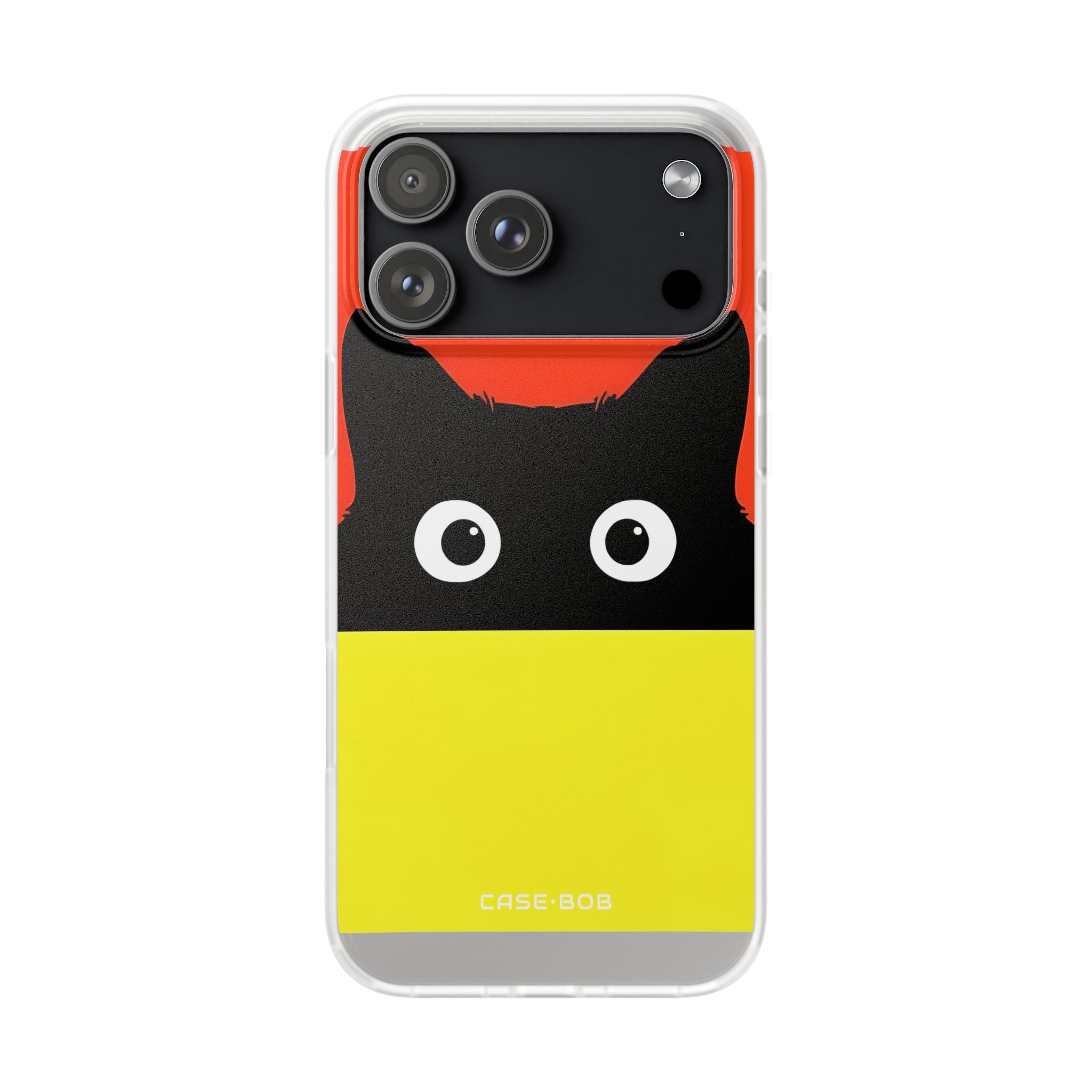 Peekaboo Cat Crimson iPhone 17 Pro Max Case - Soft