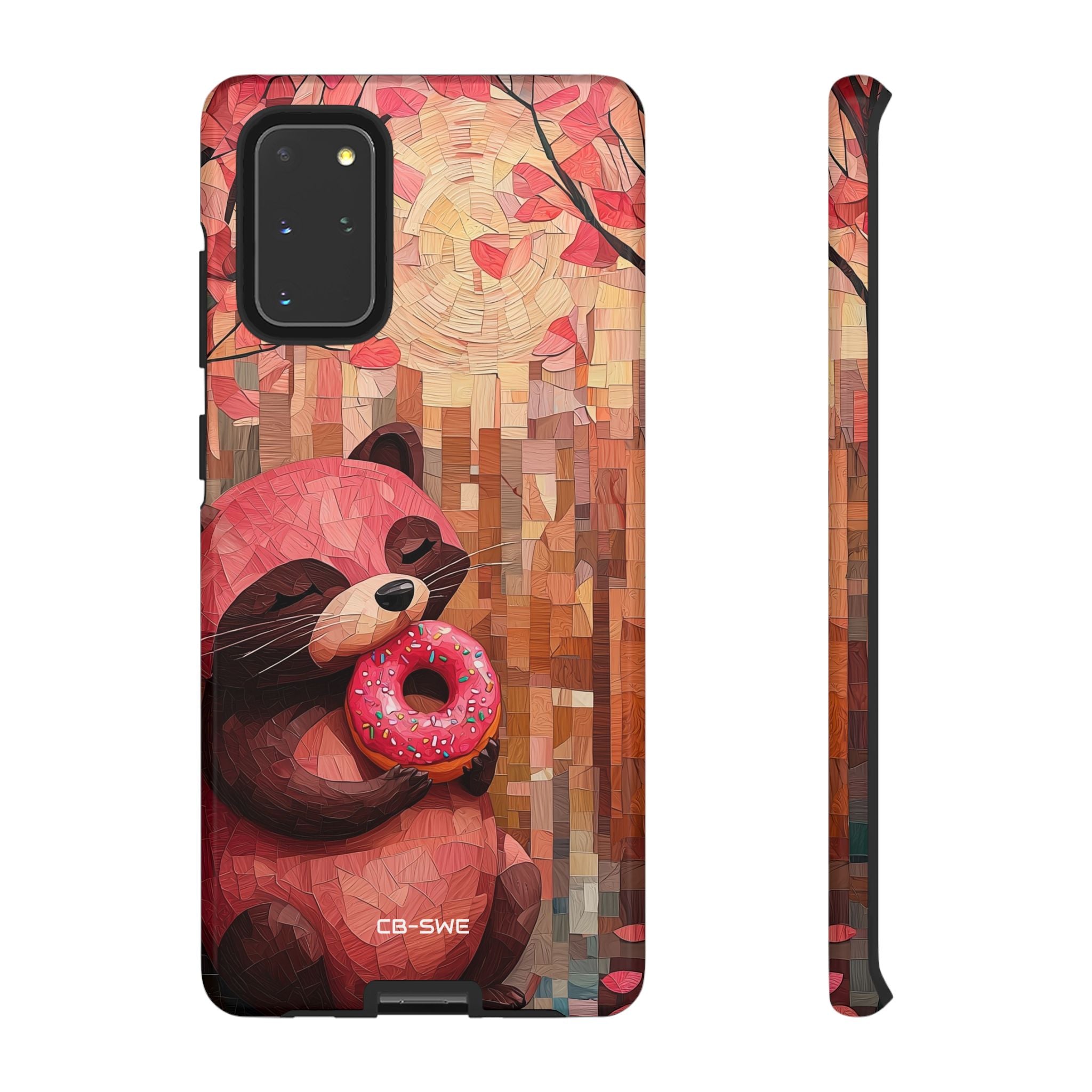 Raccoon Holds Donut - Samsung Case