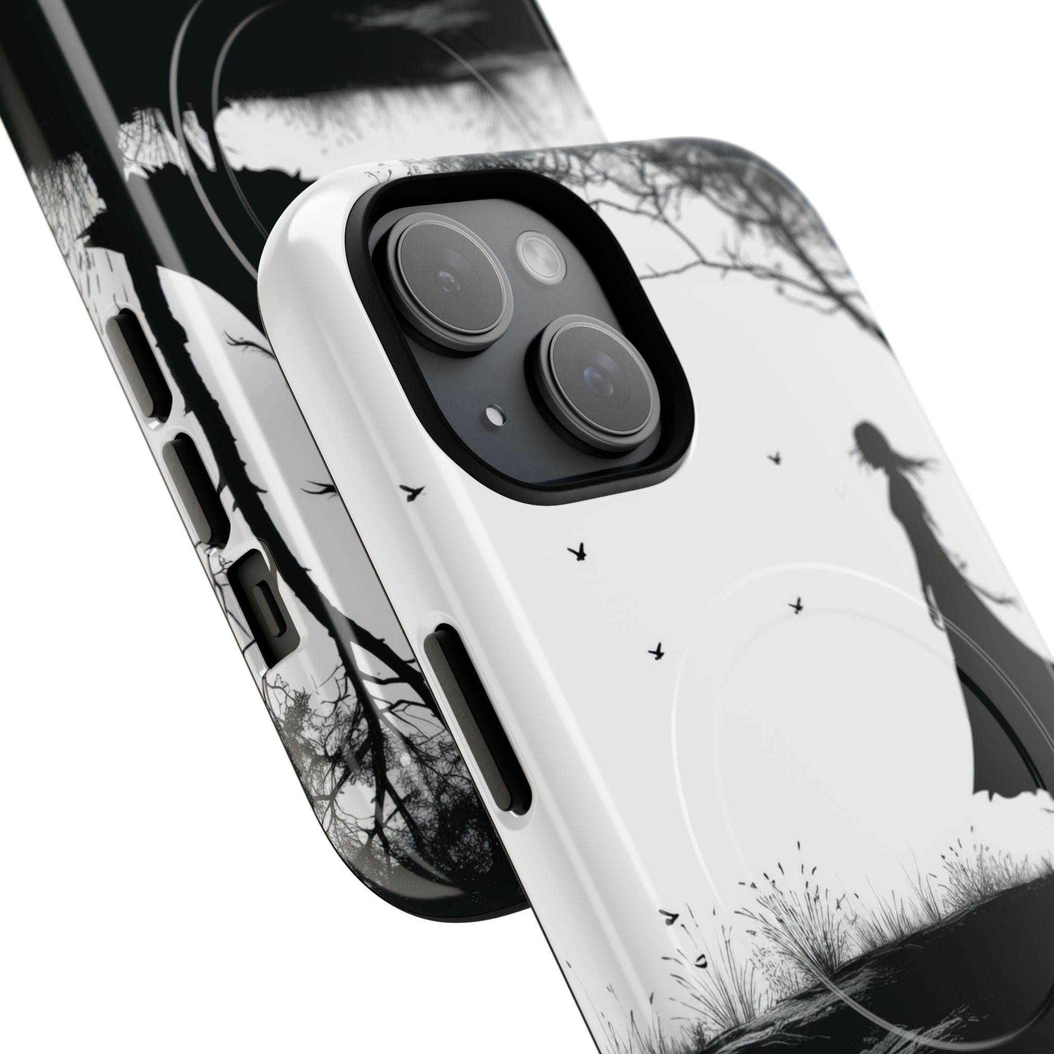 Silhouette sulla scogliera solitaria iPhone 15 - Tough+