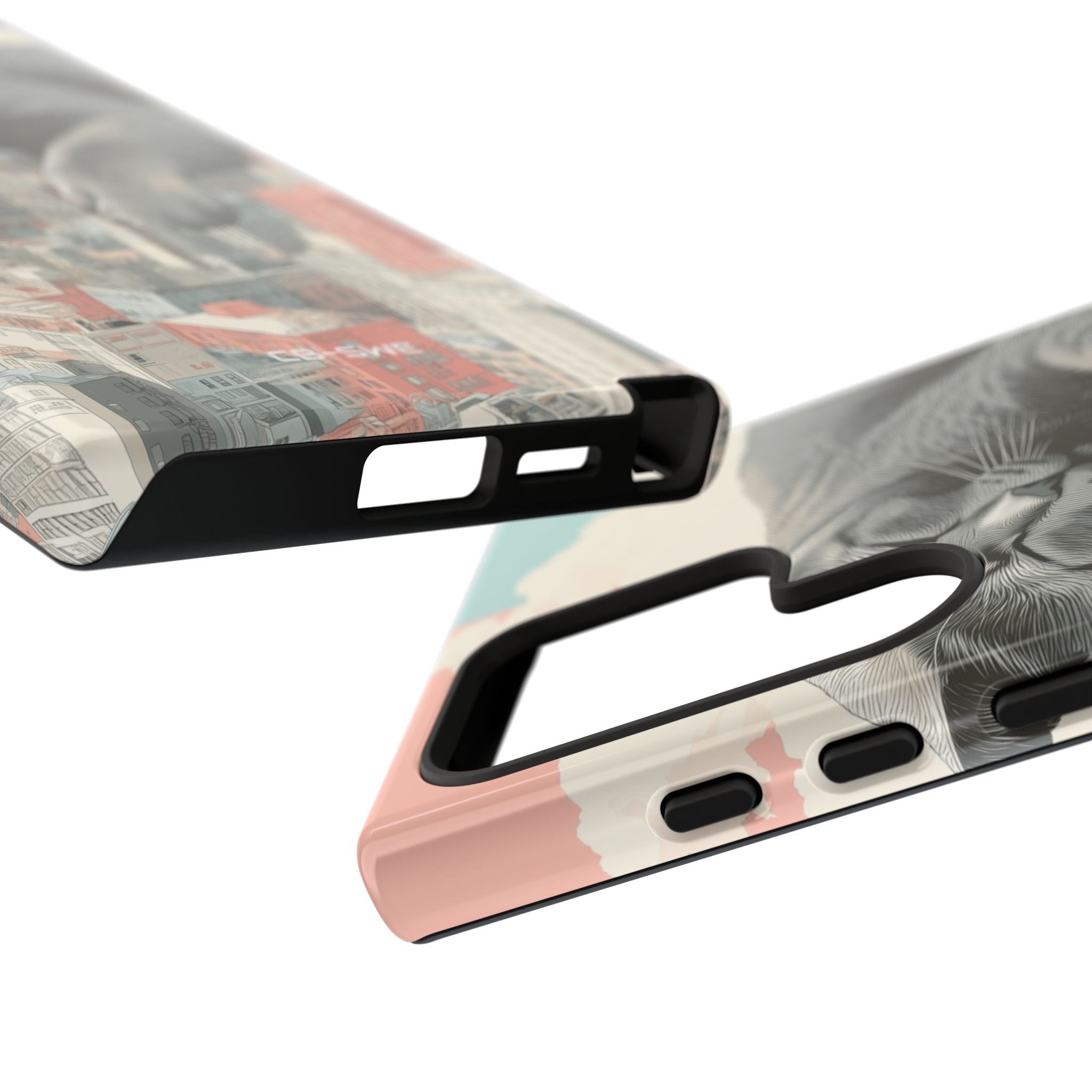 Cat Rests Over City - Samsung Case