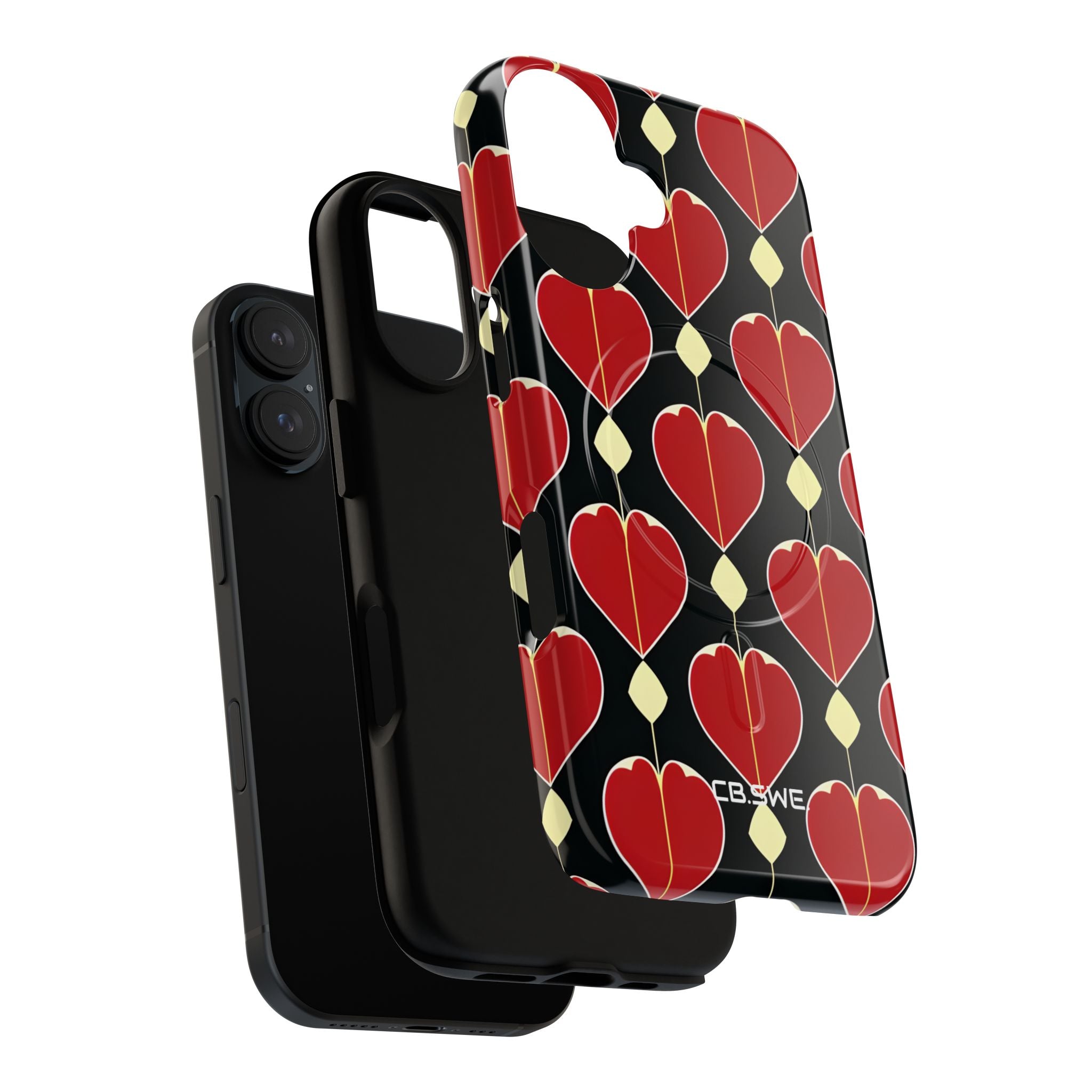 Symmetrical Heart Shape Seamless Colors iPhone 16 - Tough+