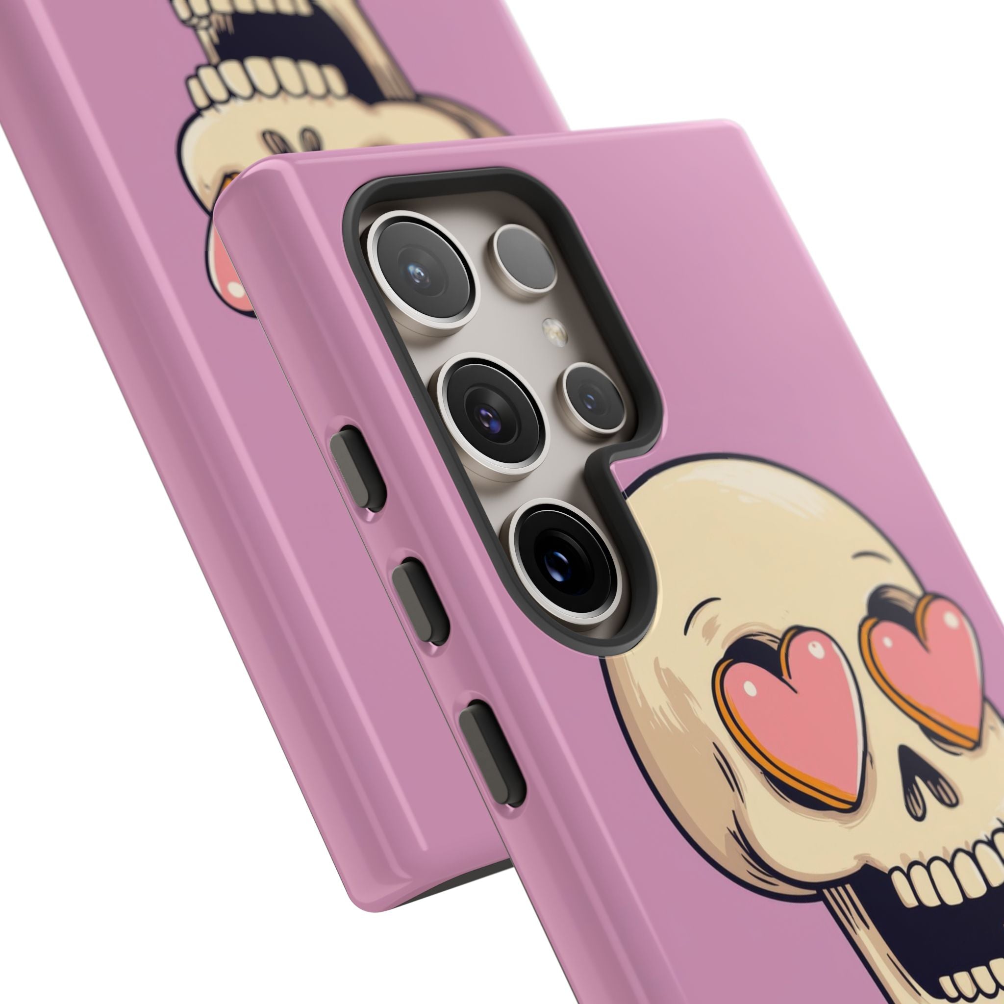 Heart Eyed Skull Samsung S24 Ultra Case - Tough