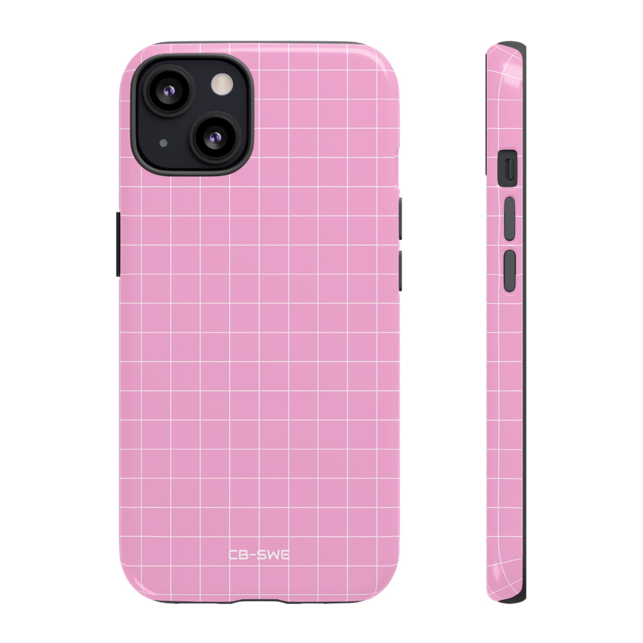 Pink Squares Align - iPhone Case