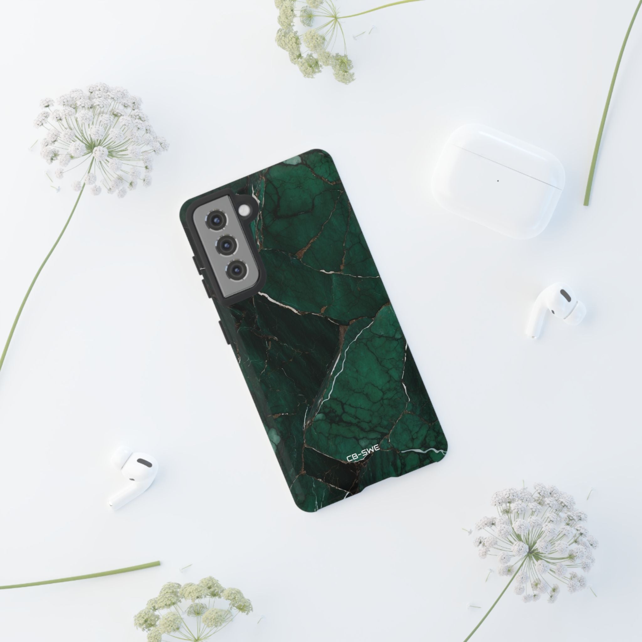 Emerald Veins Flow - Samsung Case