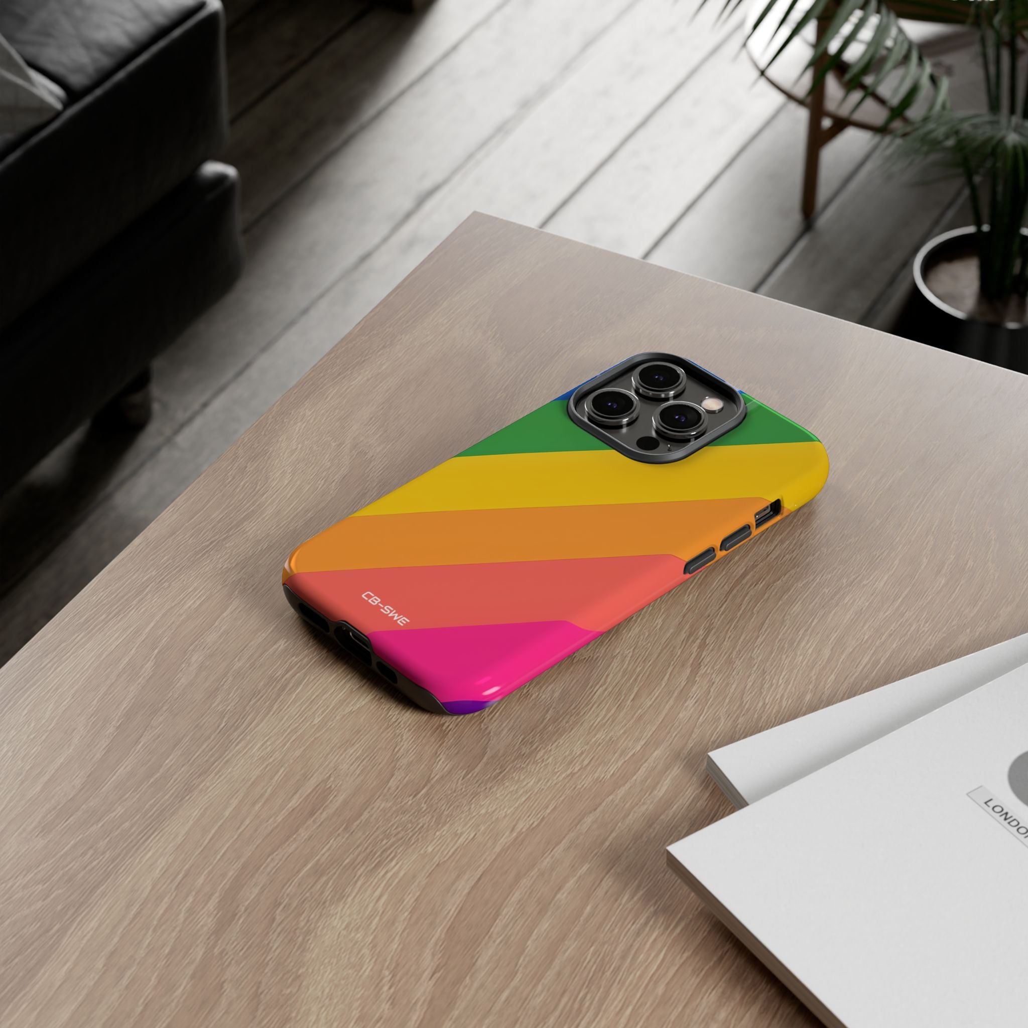Vibrant Geometric Spectrum - iPhone Case