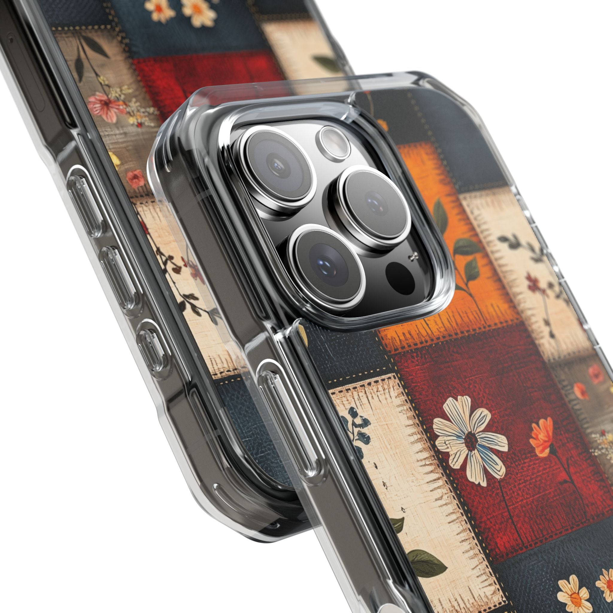 Patchwork Blooms iPhone 16 Pro Case - Impact