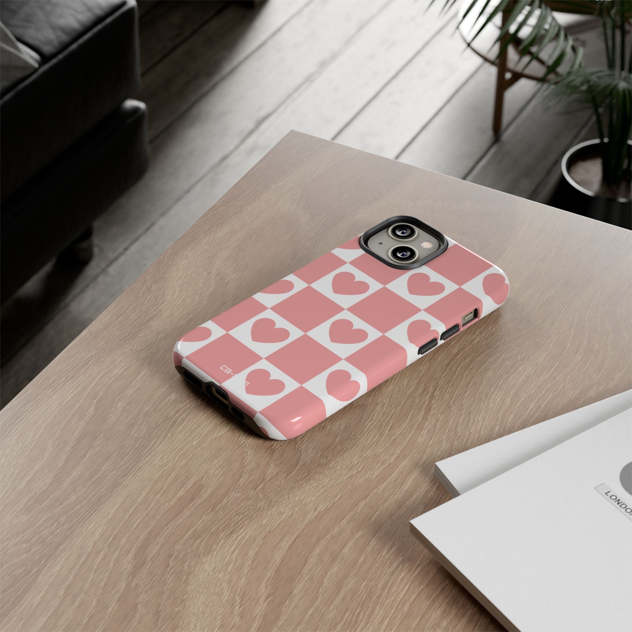 Love Checkered Harmony - iPhone Case