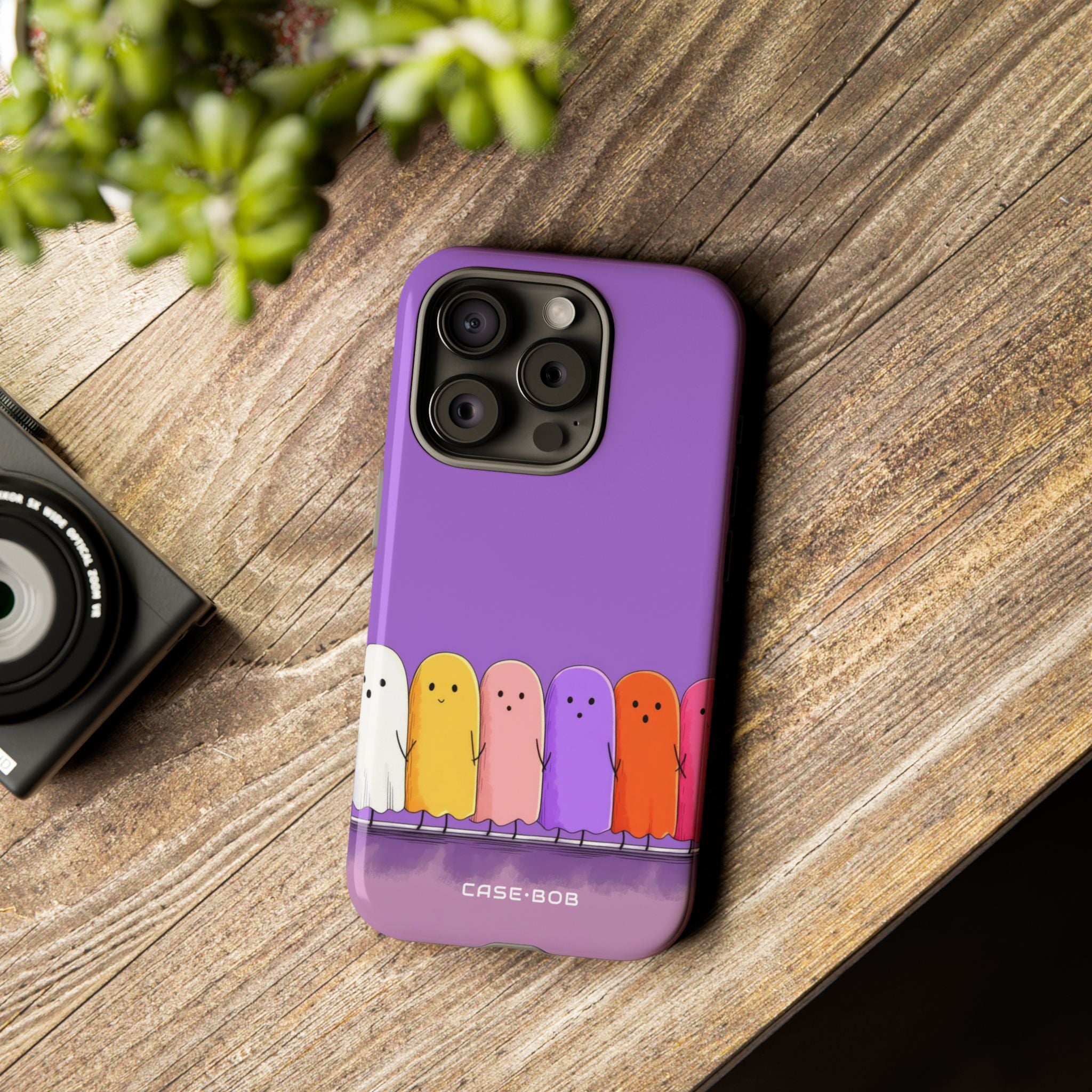 Colorful Ghosts iPhone 15 Pro Case - Tough