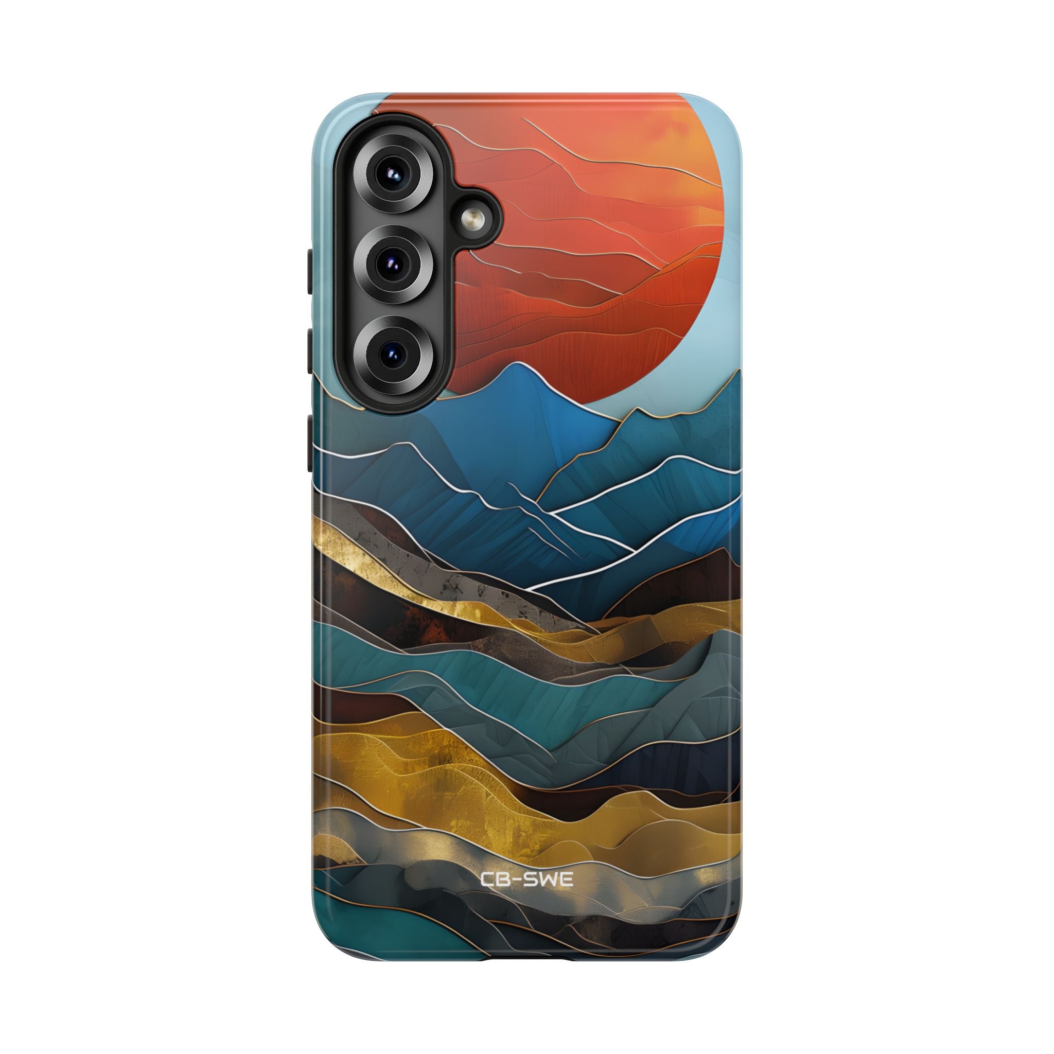Sunset Geometry Waves - Samsung Case