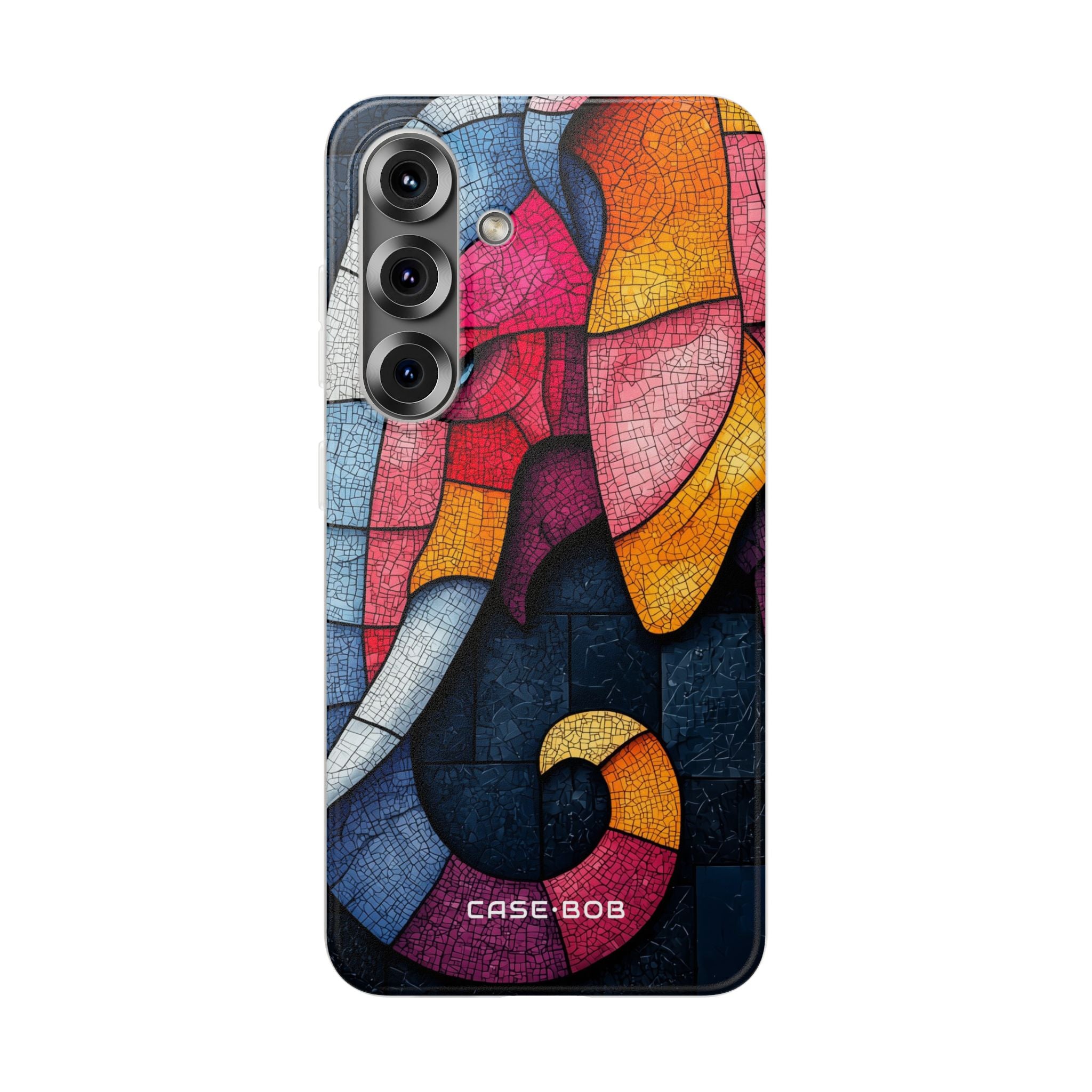 Elephant Mosaic Samsung S25 Case - Soft