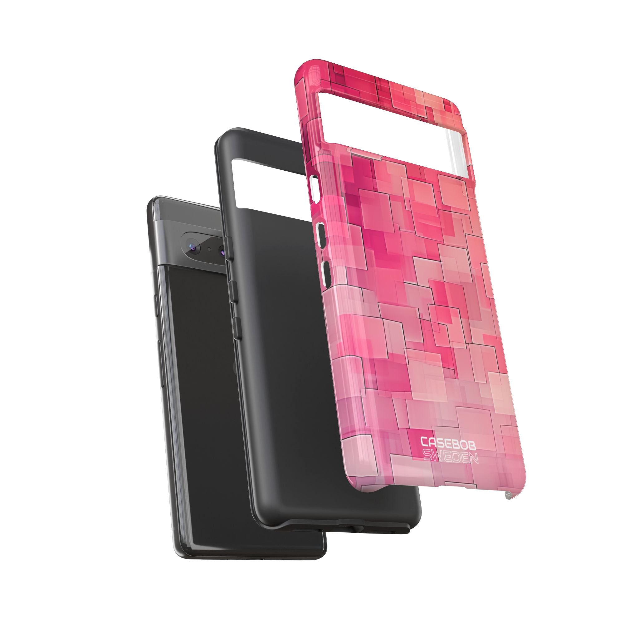 Geometria rosa a strati Google Pixel 7 - Tough