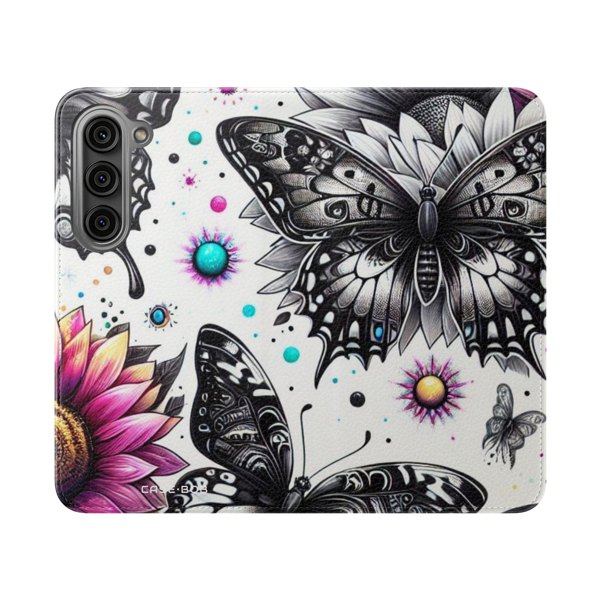 Monochrome Flutter - Samsung S23 Case - Wallet