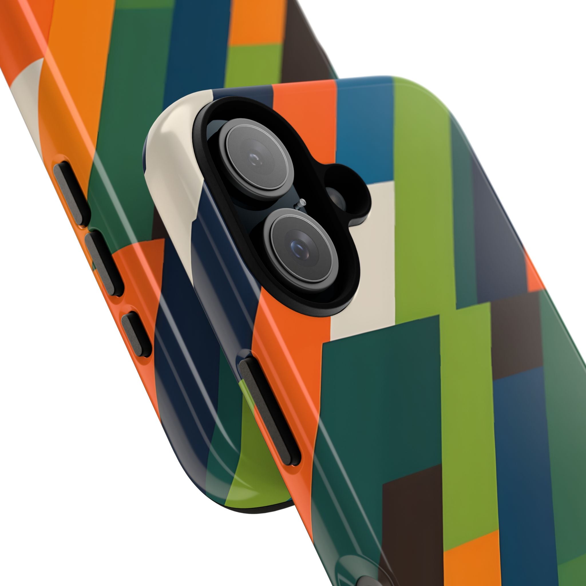 Diagonal Blaze iPhone 16 Case - Tough