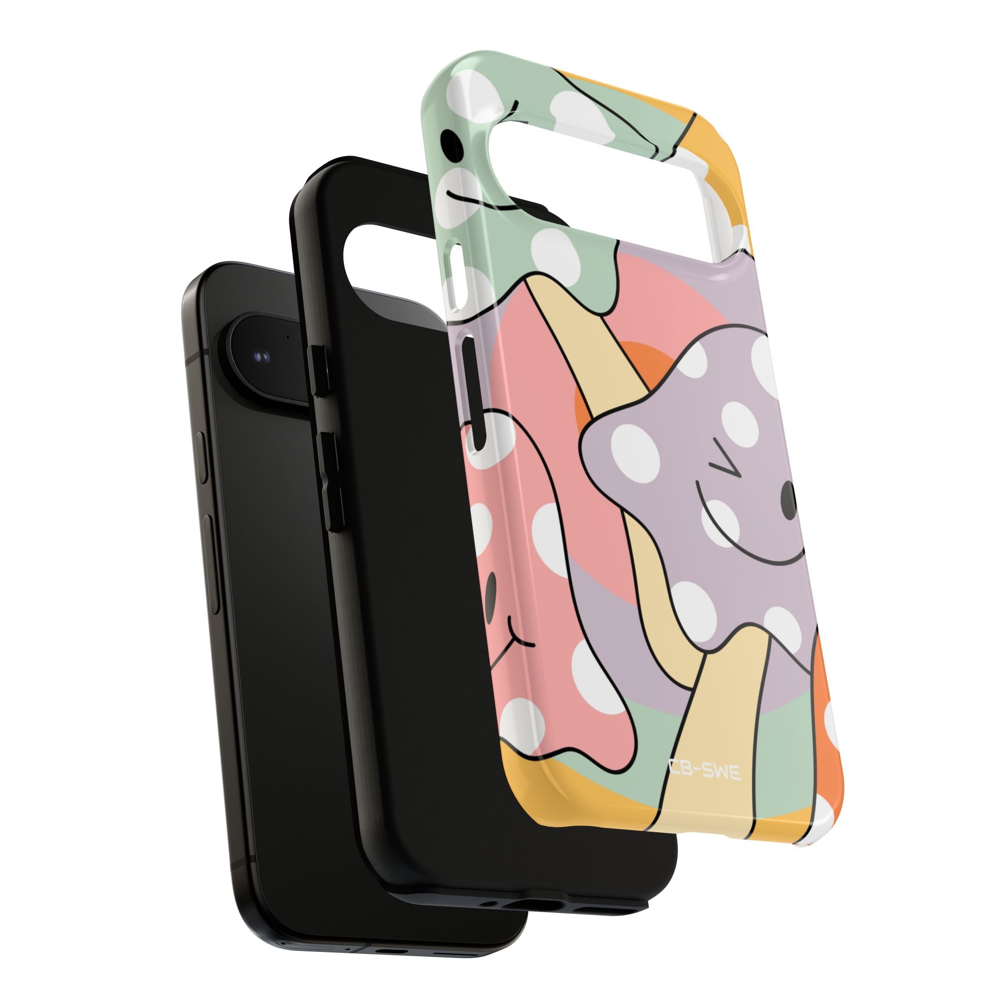Playful Mushroom Friends - Google Pixel Case