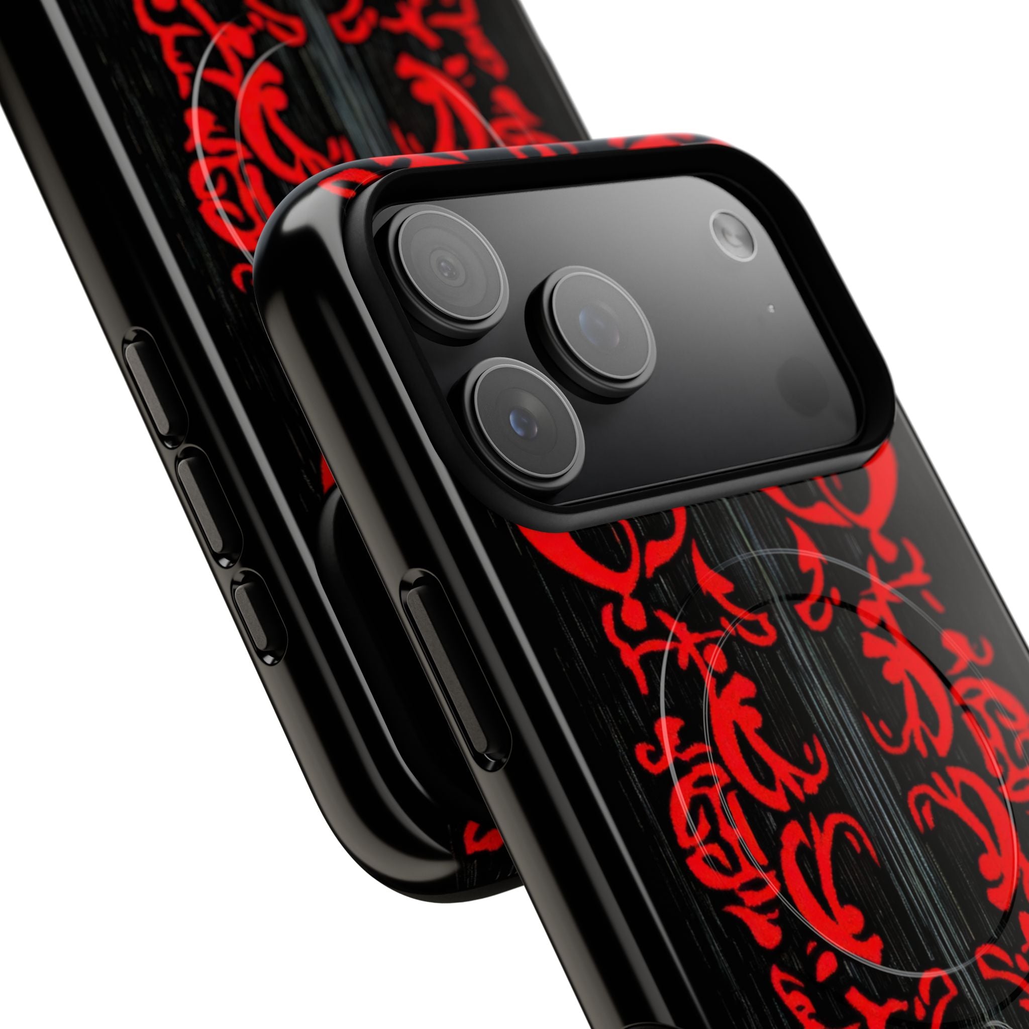 Crimson Spiral iPhone 17 Pro Max Case - Tough+