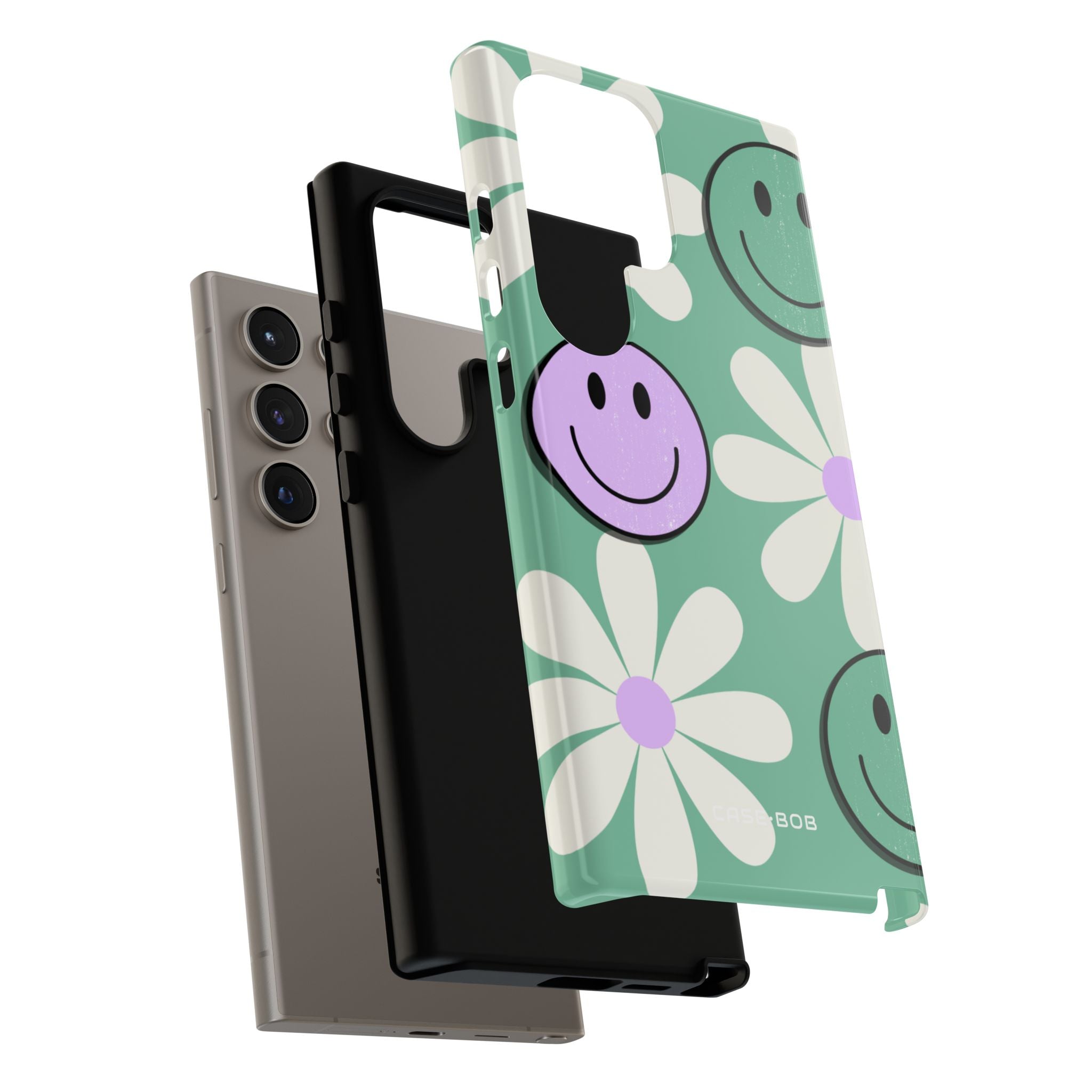 Smiley Daisy Glow Samsung S24 Ultra Case - Tough