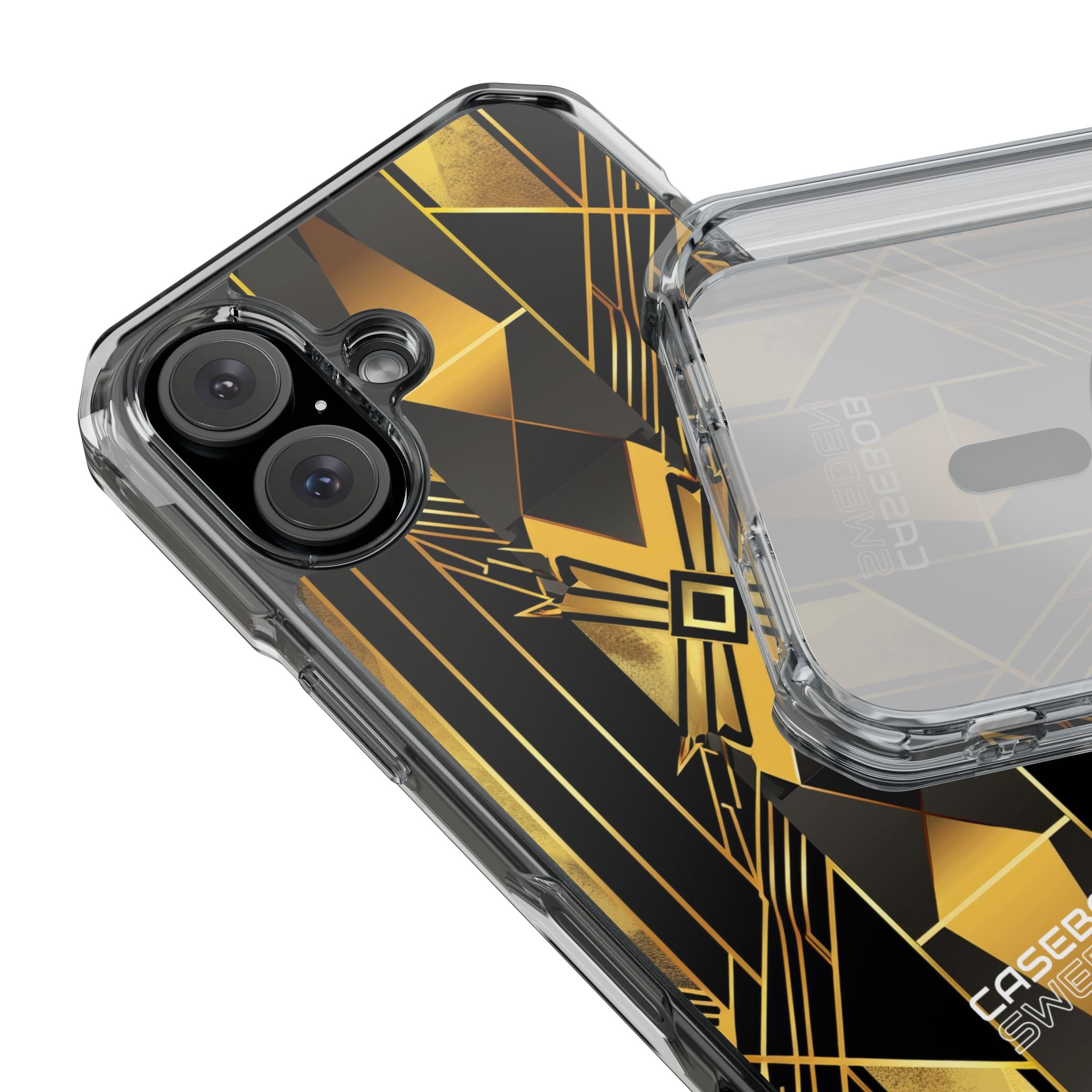 Golden Deco Symphony iPhone 16 - Impact Clear+