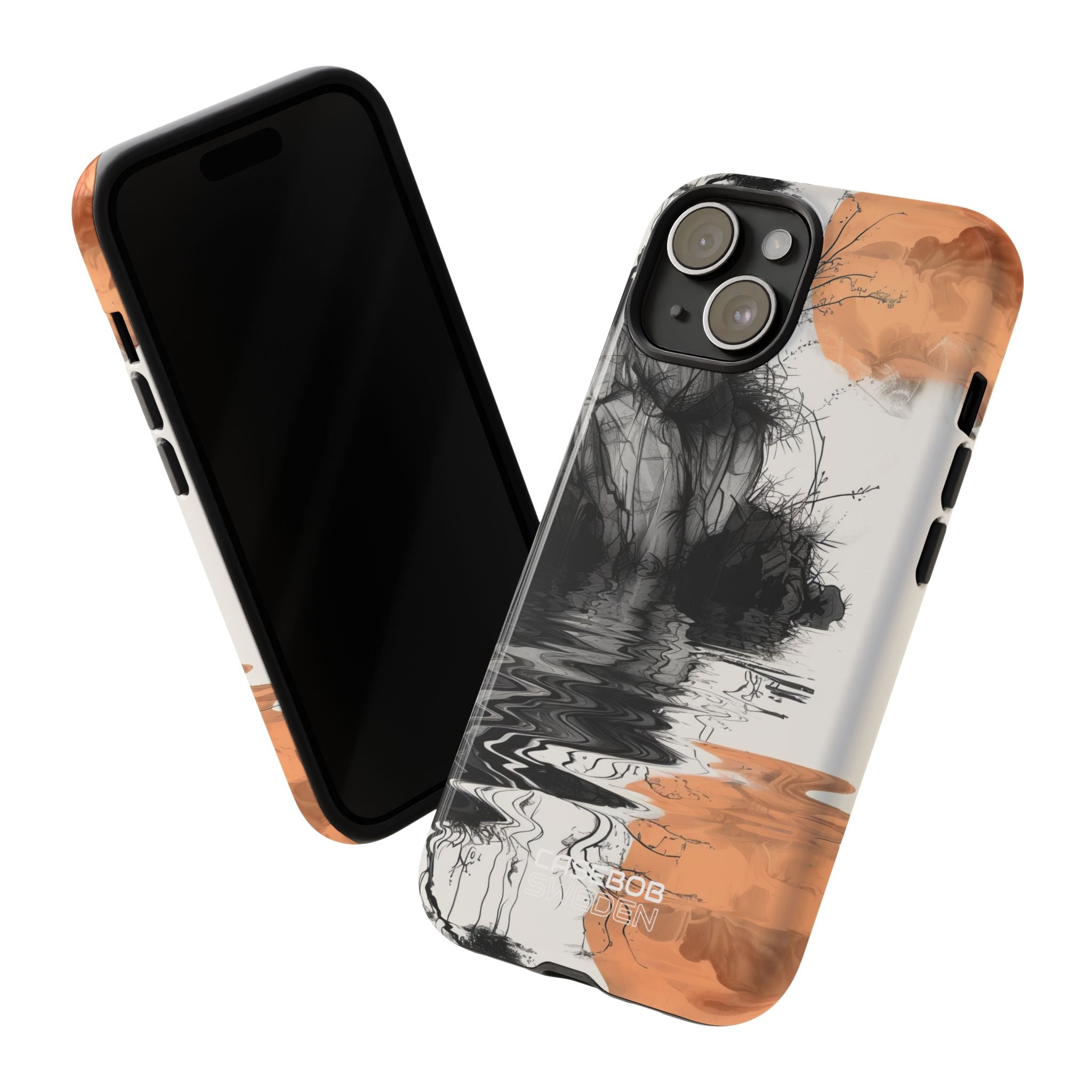 Riflesso della Luna Arancione iPhone 15 - Tough