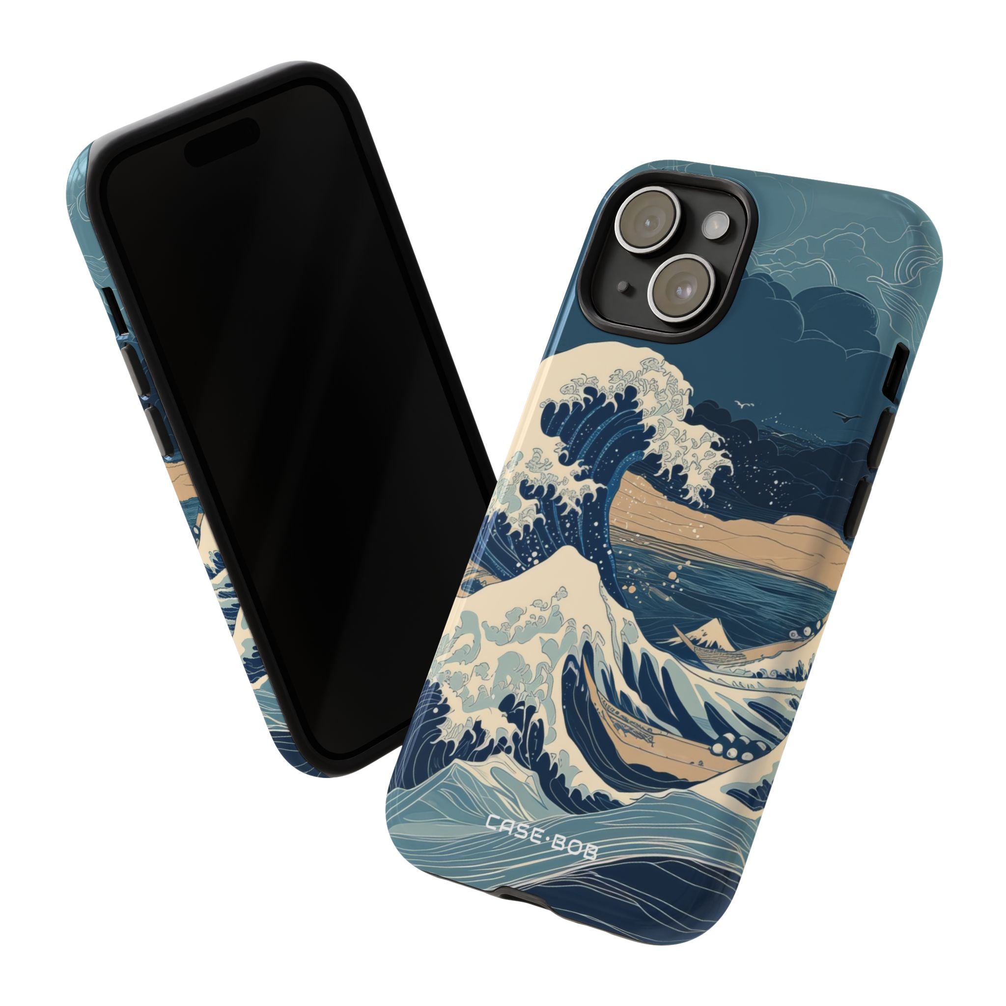 Cresting Blue Wave iPhone 15 Case - Tough
