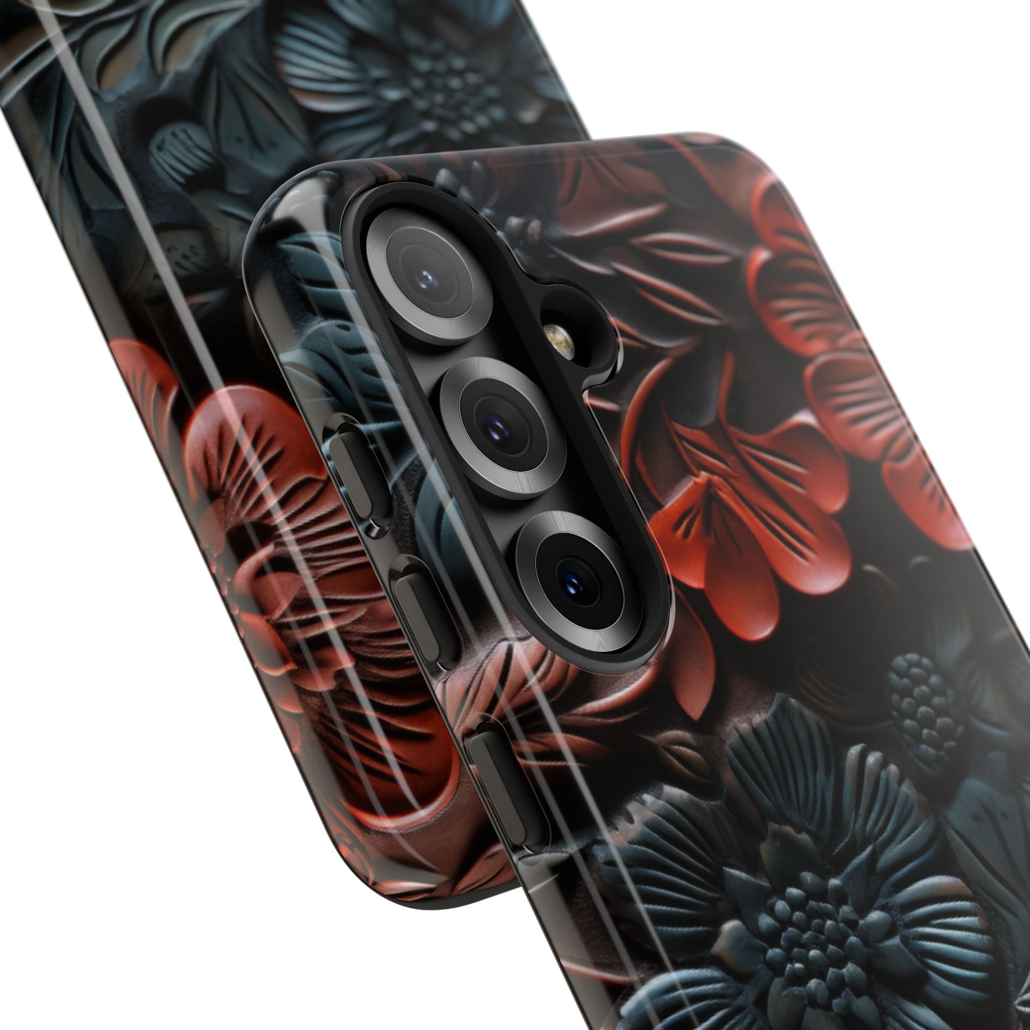 Sculpted Floral Elegance - Samsung Case