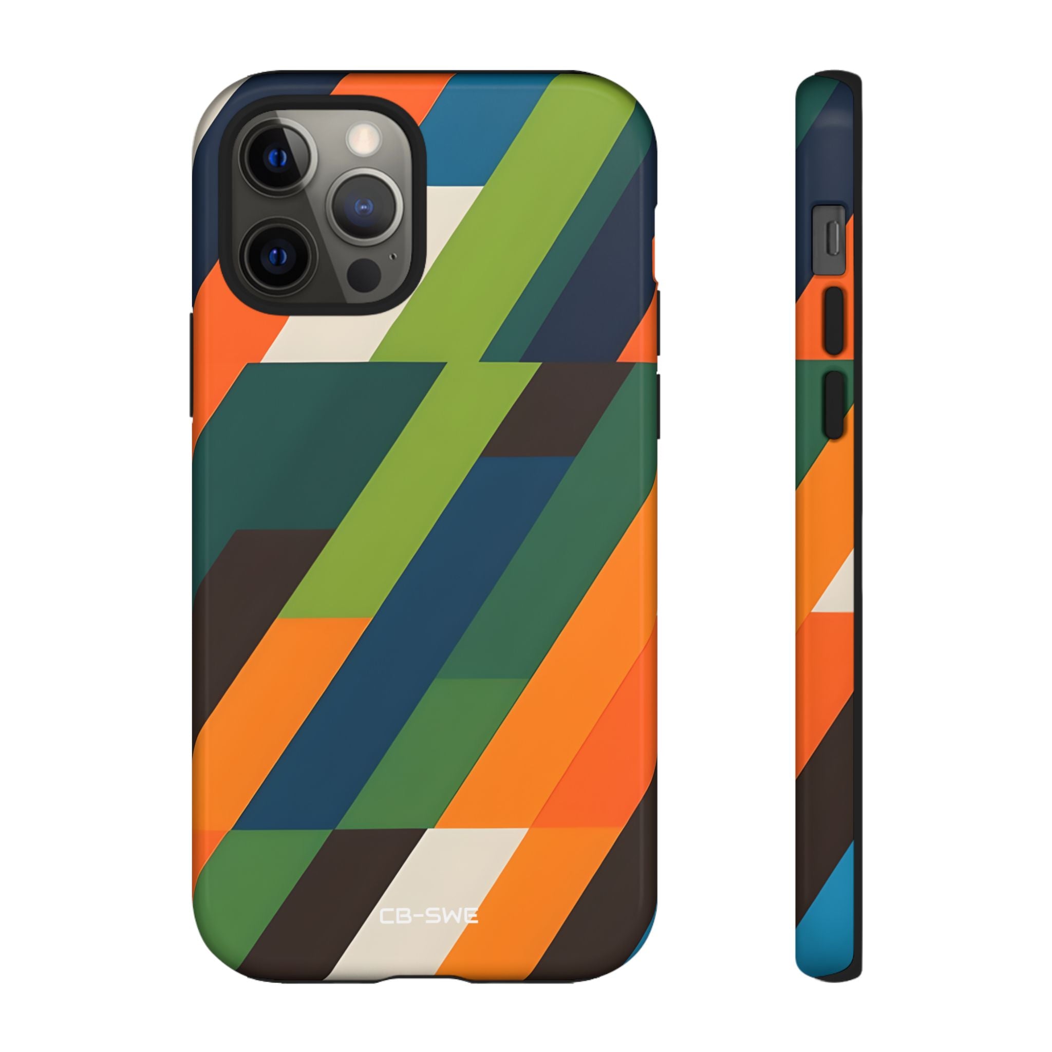 Geometric Color Intersection - iPhone Case