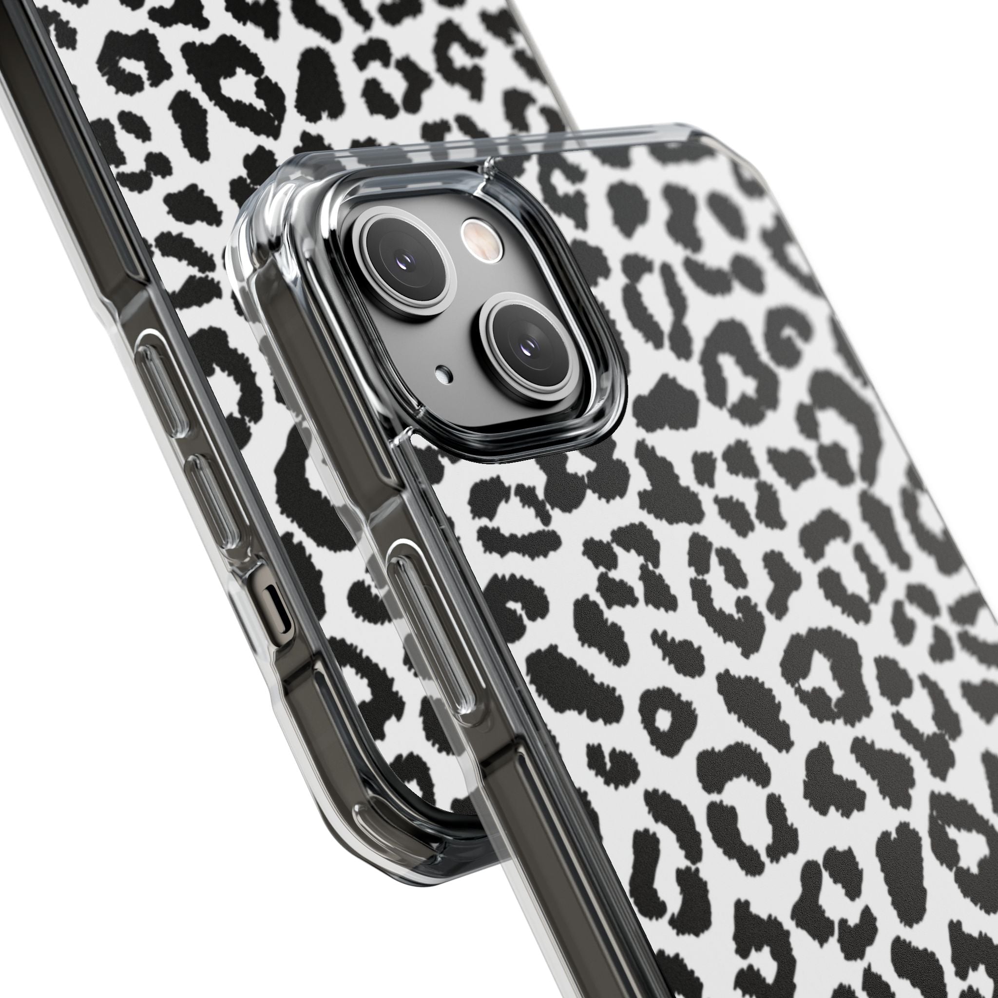 Monochrome Leopard Essence iPhone Case - Impact