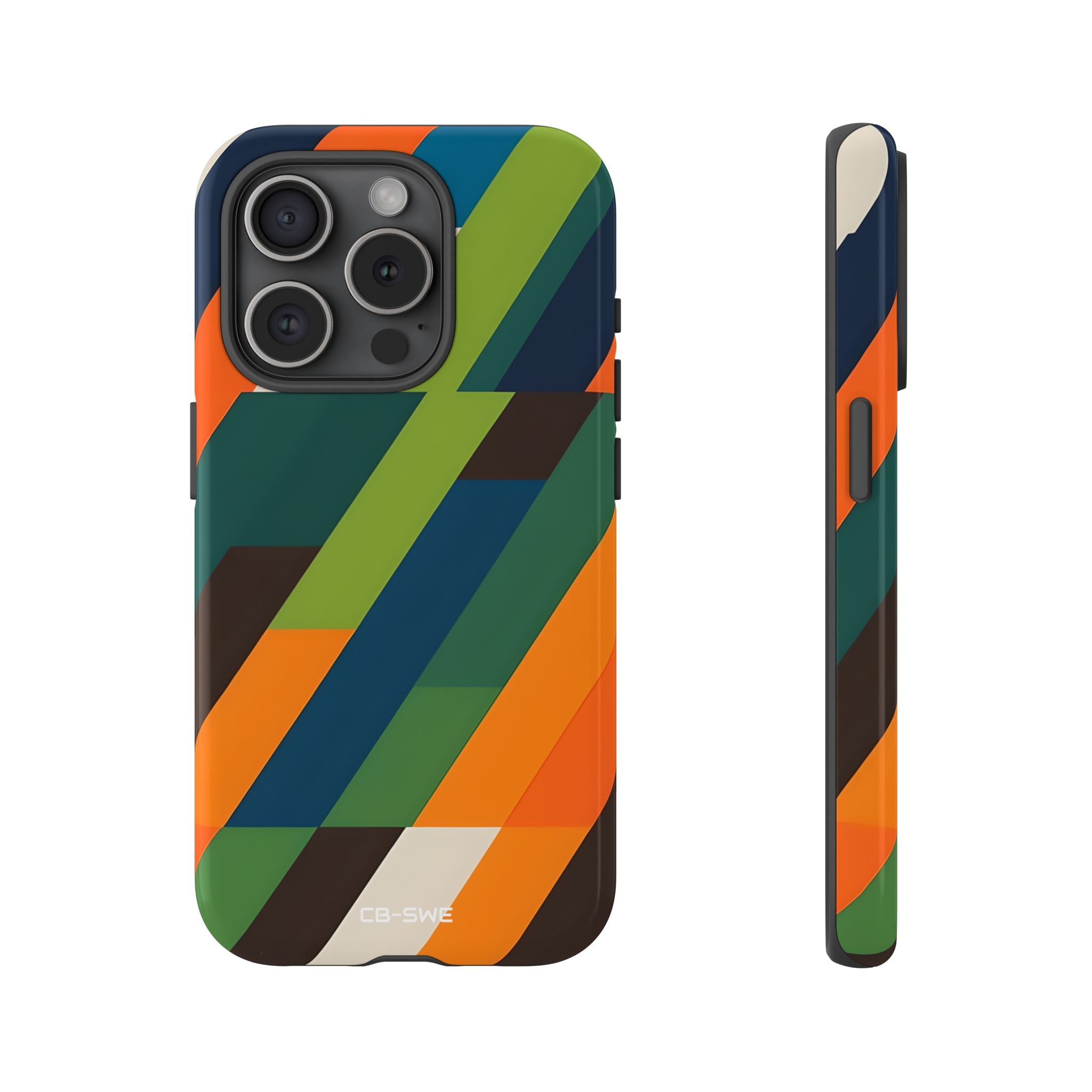 Geometric Color Intersection - iPhone Case