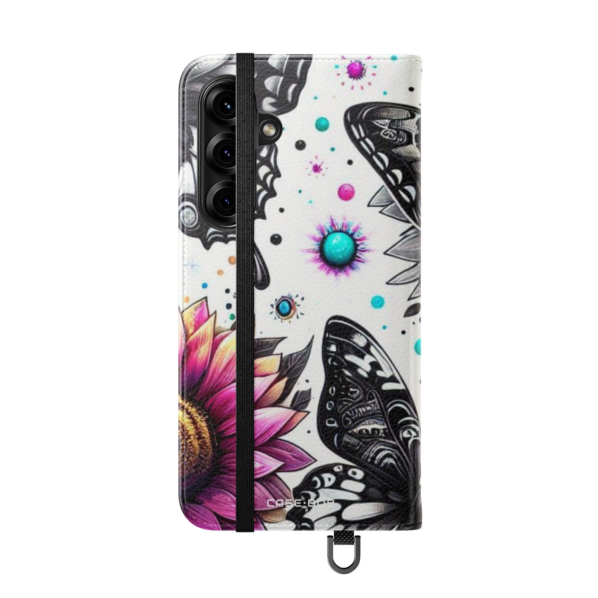 Monochrome Flutter - Samsung S25+ Case - Wallet