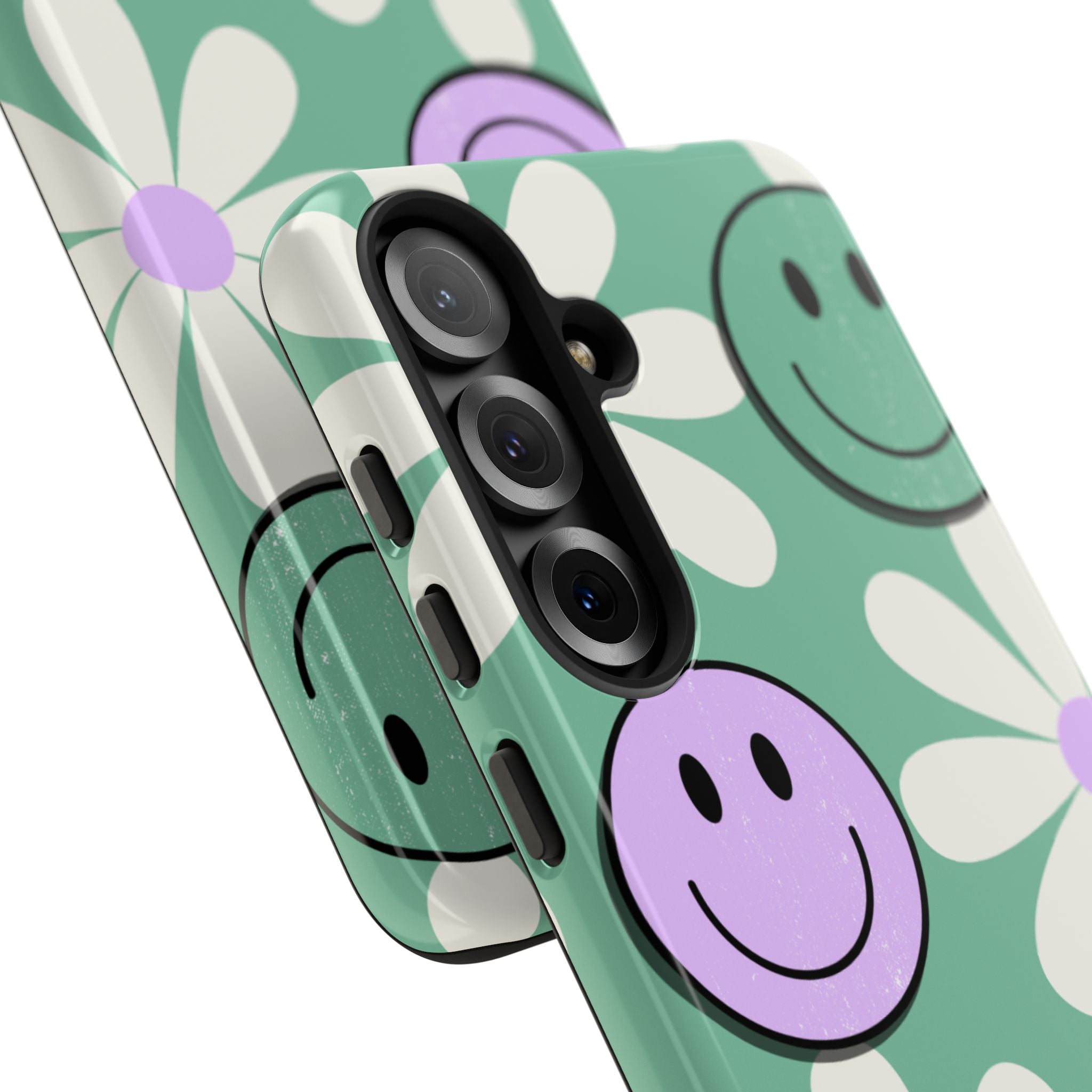 Smiley Daisy Glow Samsung S25 Plus Case - Tough