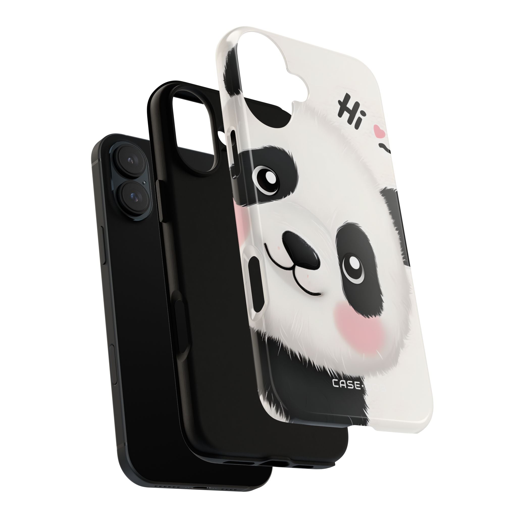 Peeking Panda Charm iPhone 16 Plus Case - Tough