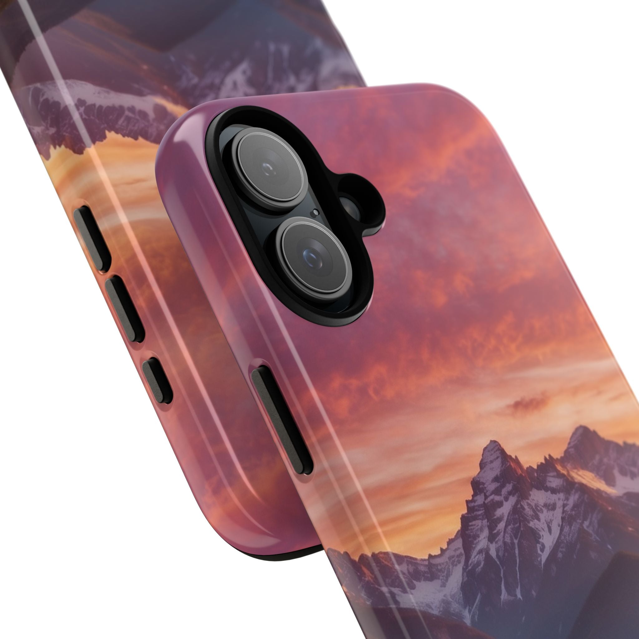 Snowy Peak Glow iPhone 16 Plus Case - Tough