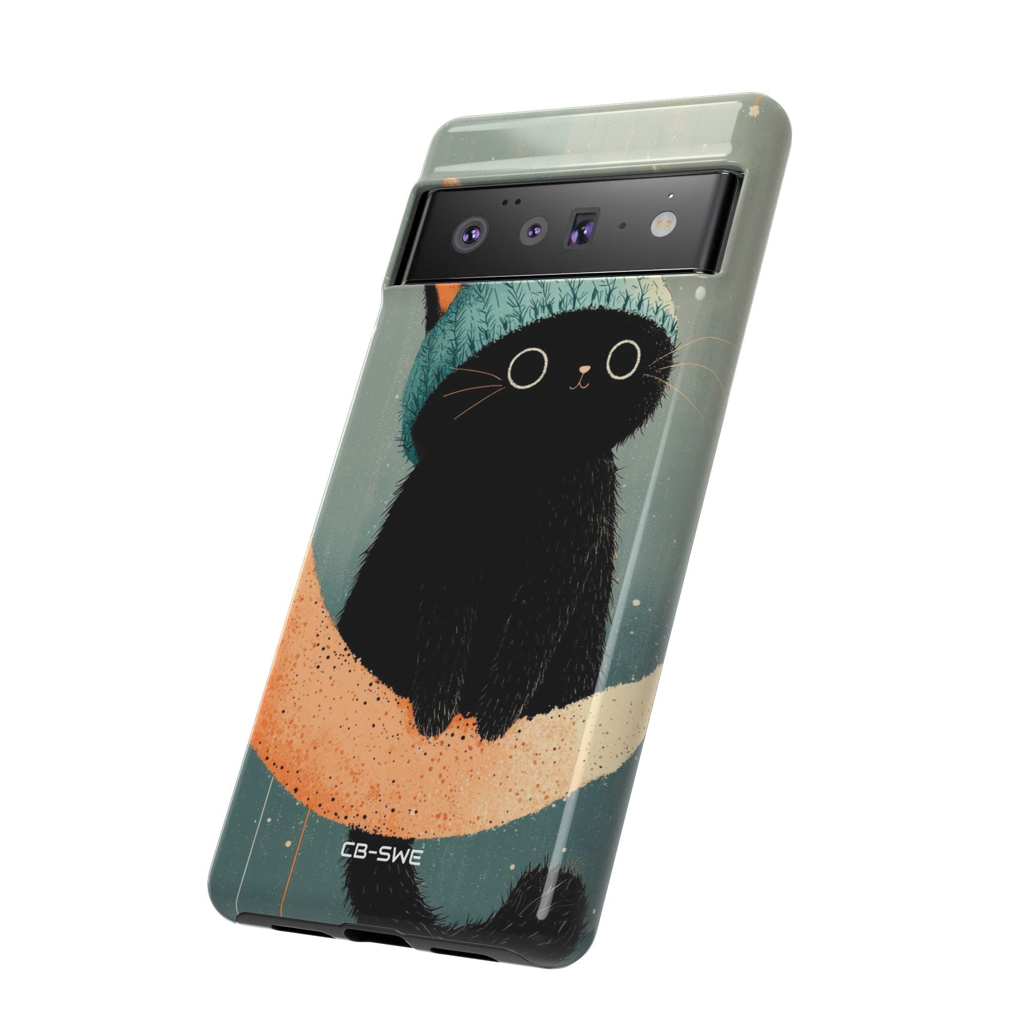 Cat Sits Dreaming - Google Pixel Case