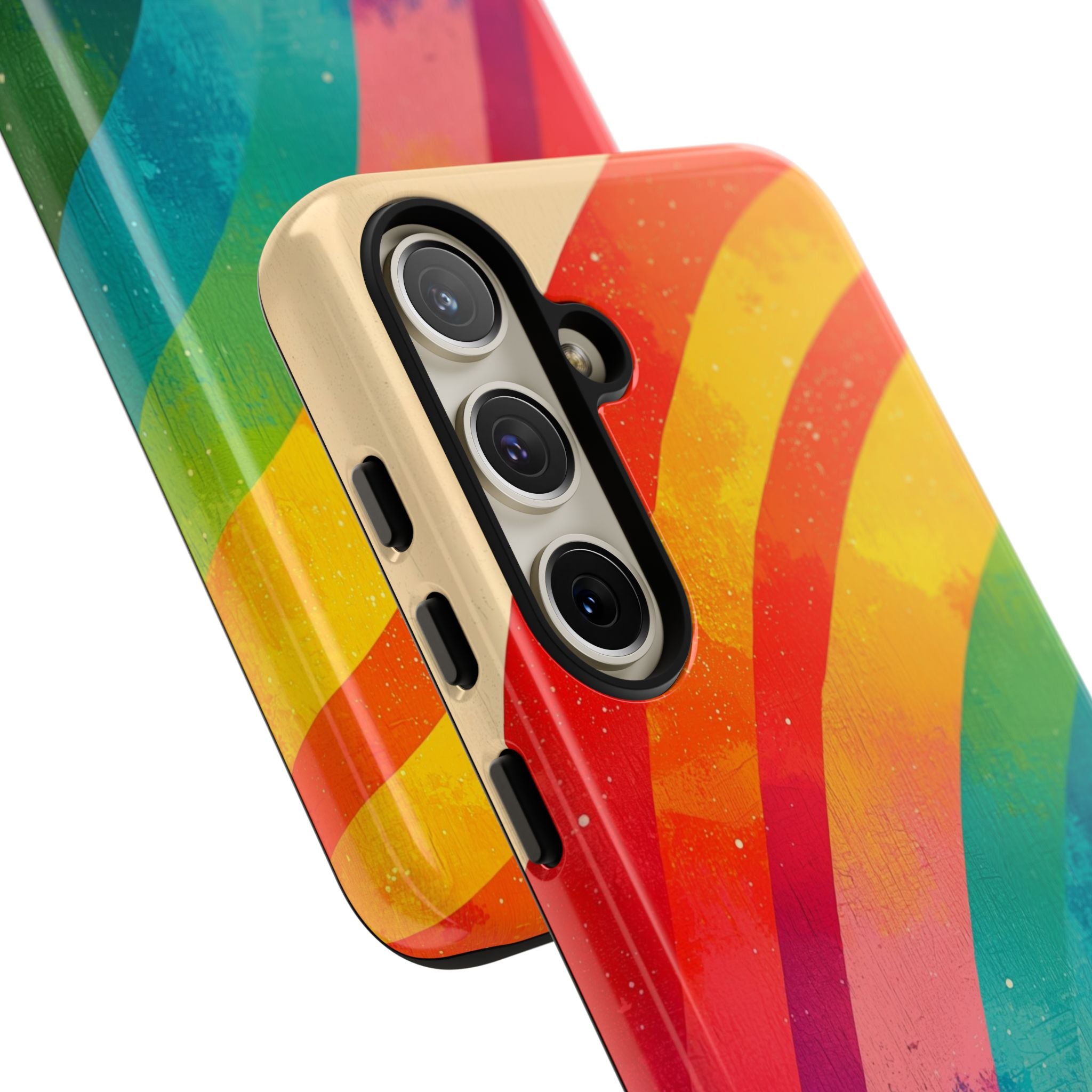 Textured Rainbow Arc Samsung S24 Plus Case - Tough