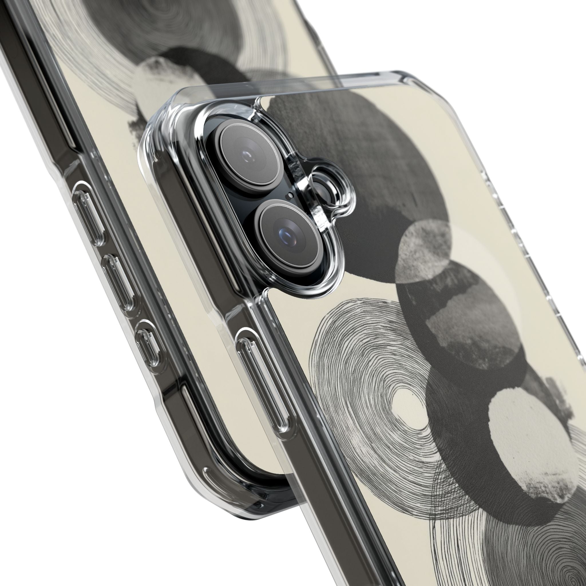 Circles Embrace Lines iPhone Case - Impact