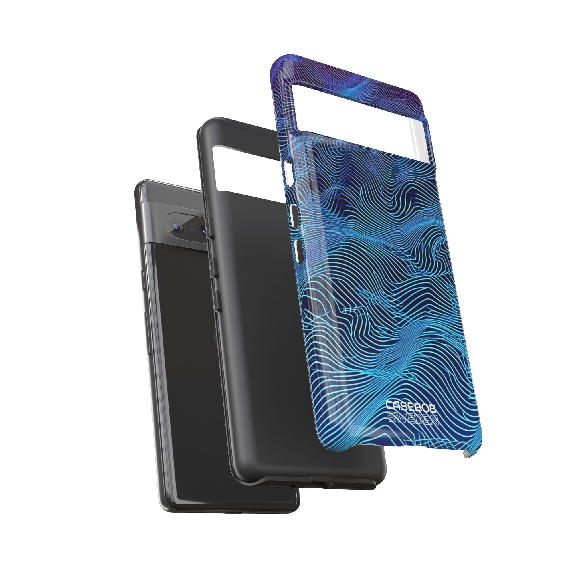 Neon Waves Flow Google Pixel 7 - Resistente
