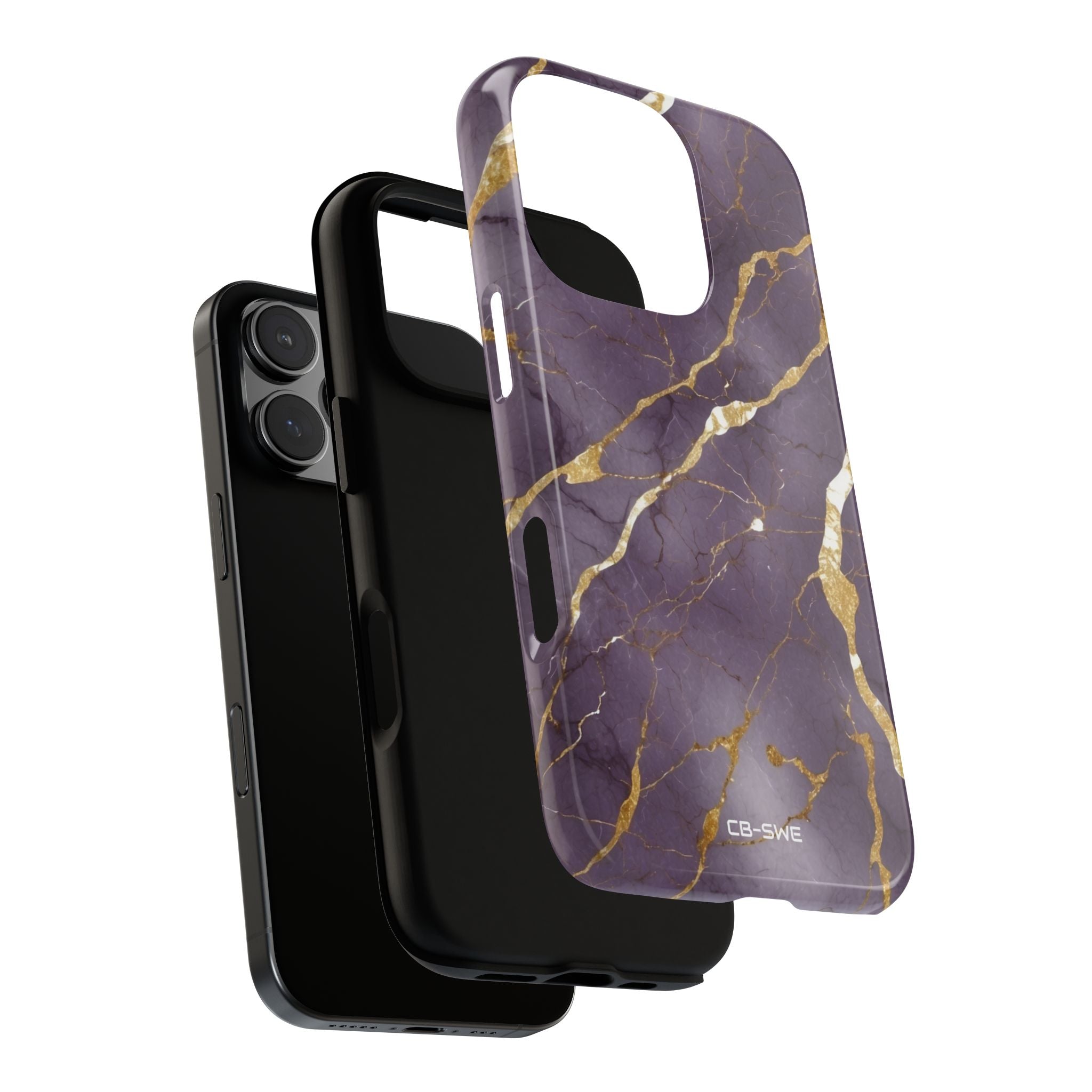 Golden Veins Flowing - iPhone Case