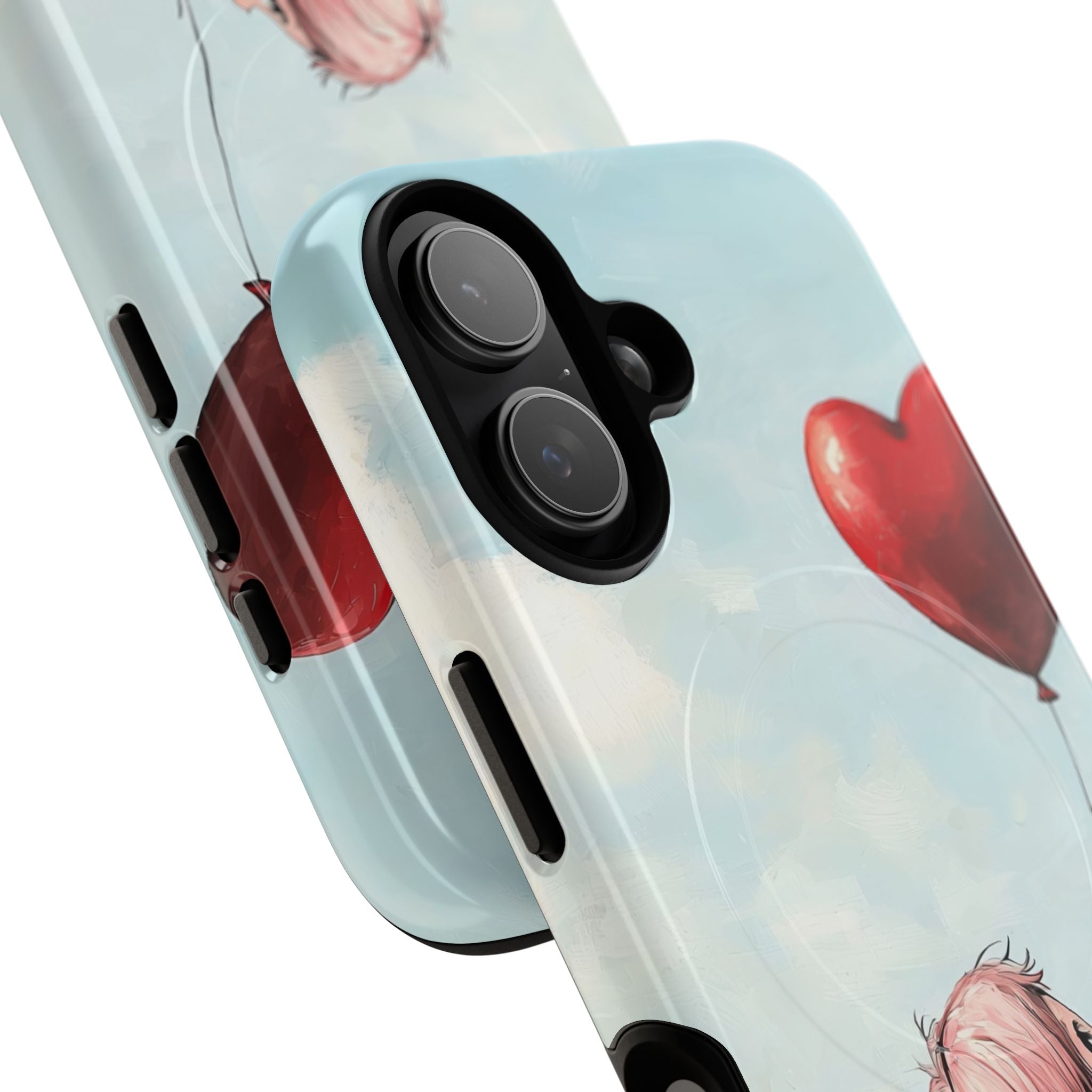 Heart Balloon Glow iPhone 17 Case - Tough+