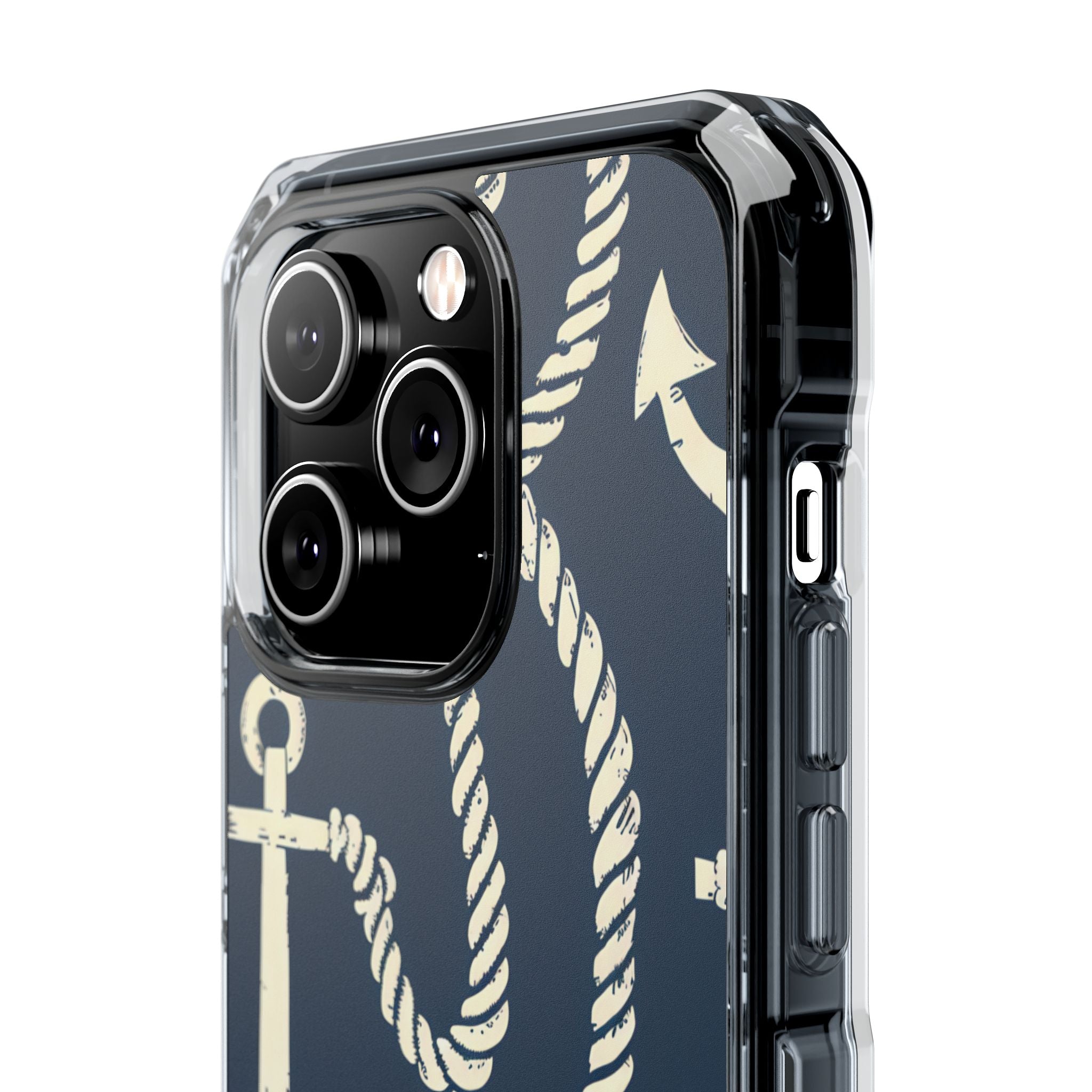 Nautical Anchors Rope iPhone 14 - Impact Clear+