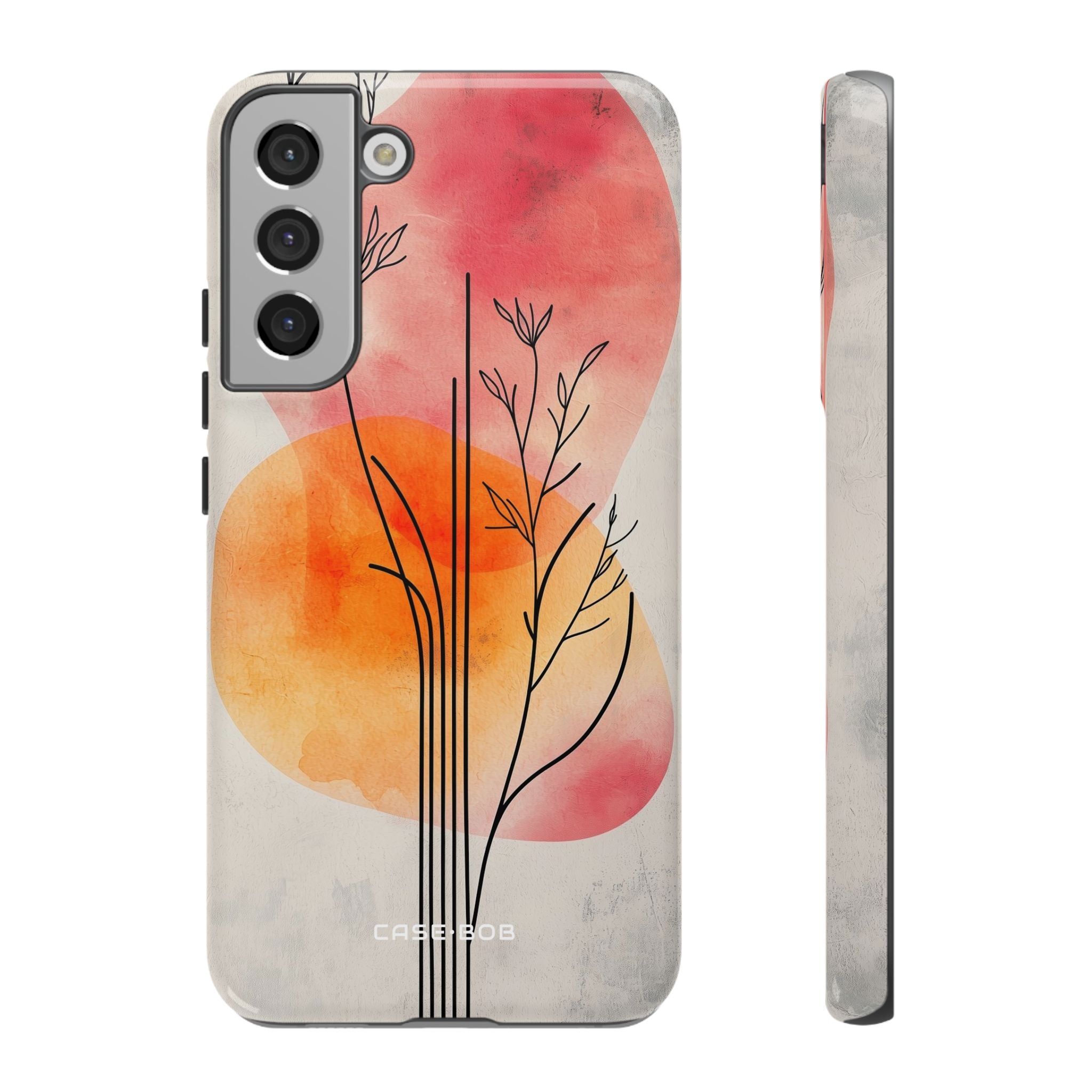 Curved Stem Sunset Samsung S22 Plus Case - Tough